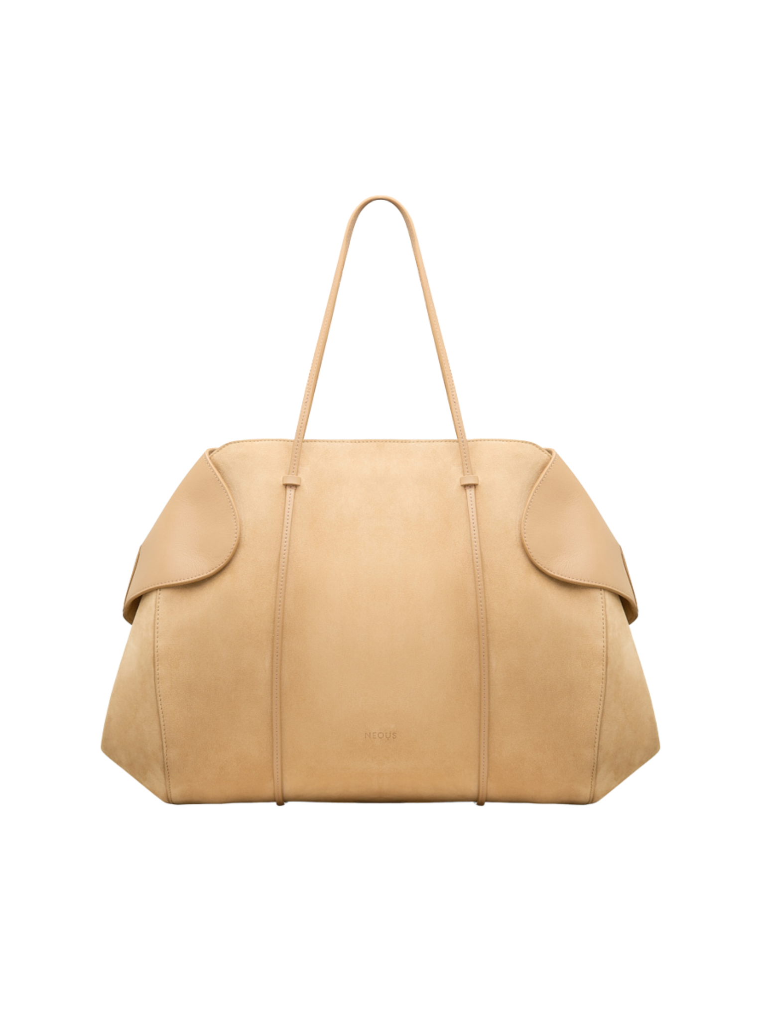 HerPorte-SAND BERENICES SUEDE/ LEATHER Shoulder Bag