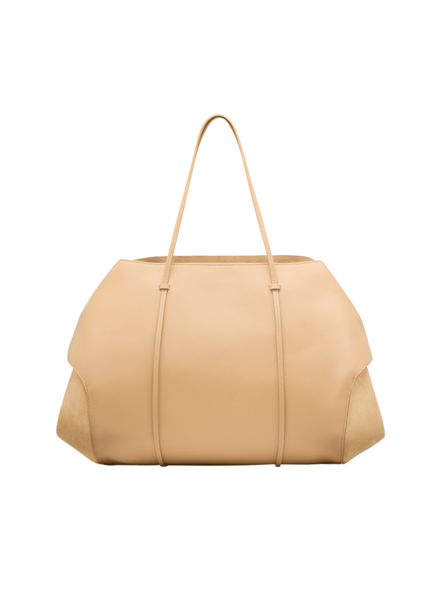 HerPorte-SAND BERENICES SUEDE/ LEATHER Shoulder Bag