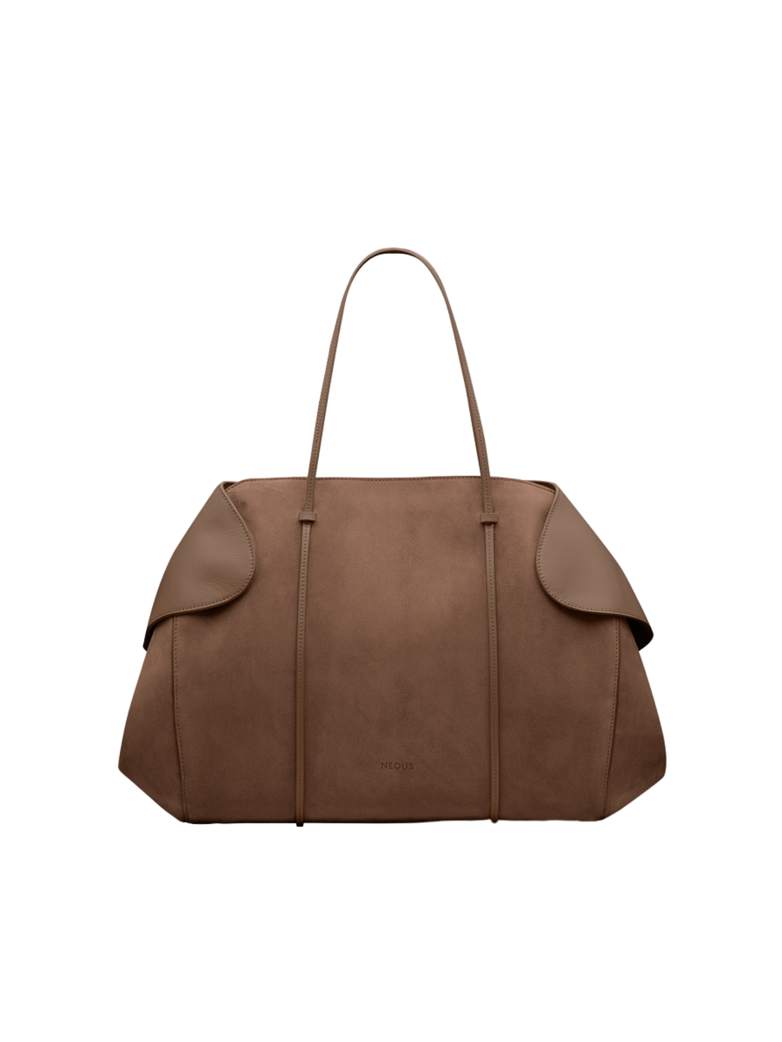 HerPorte-DARK TAUPE BERENICES SUEDE/ LEATHER Shoulder Bag