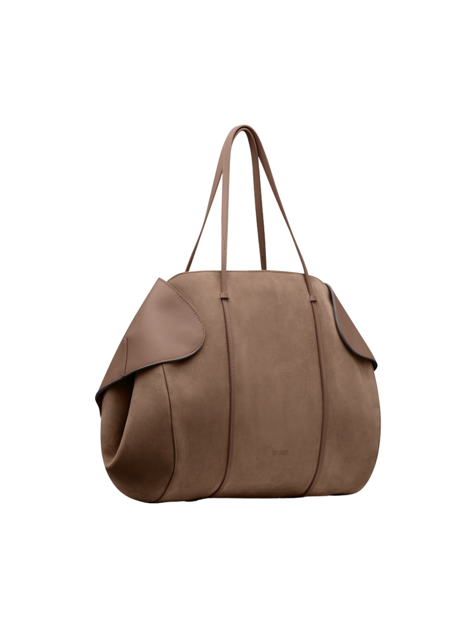 HerPorte-DARK TAUPE BERENICES SUEDE/ LEATHER Shoulder Bag