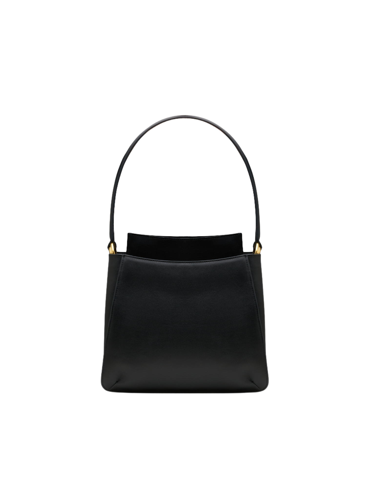 HerPorte-Black Erid Tote in Calf Leather and Suede