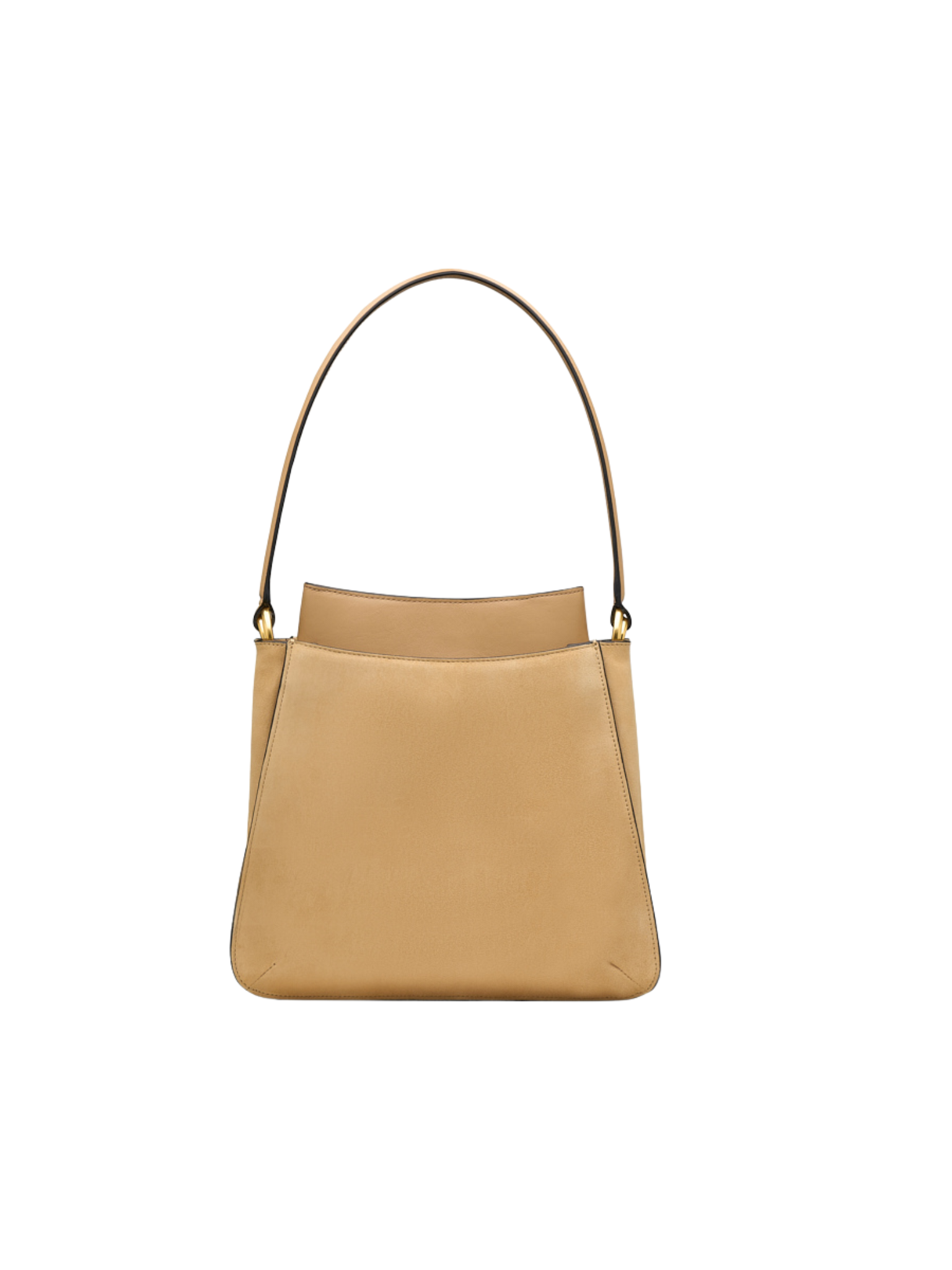 HerPorte-Sand Erid Tote in Calf Leather and Suede