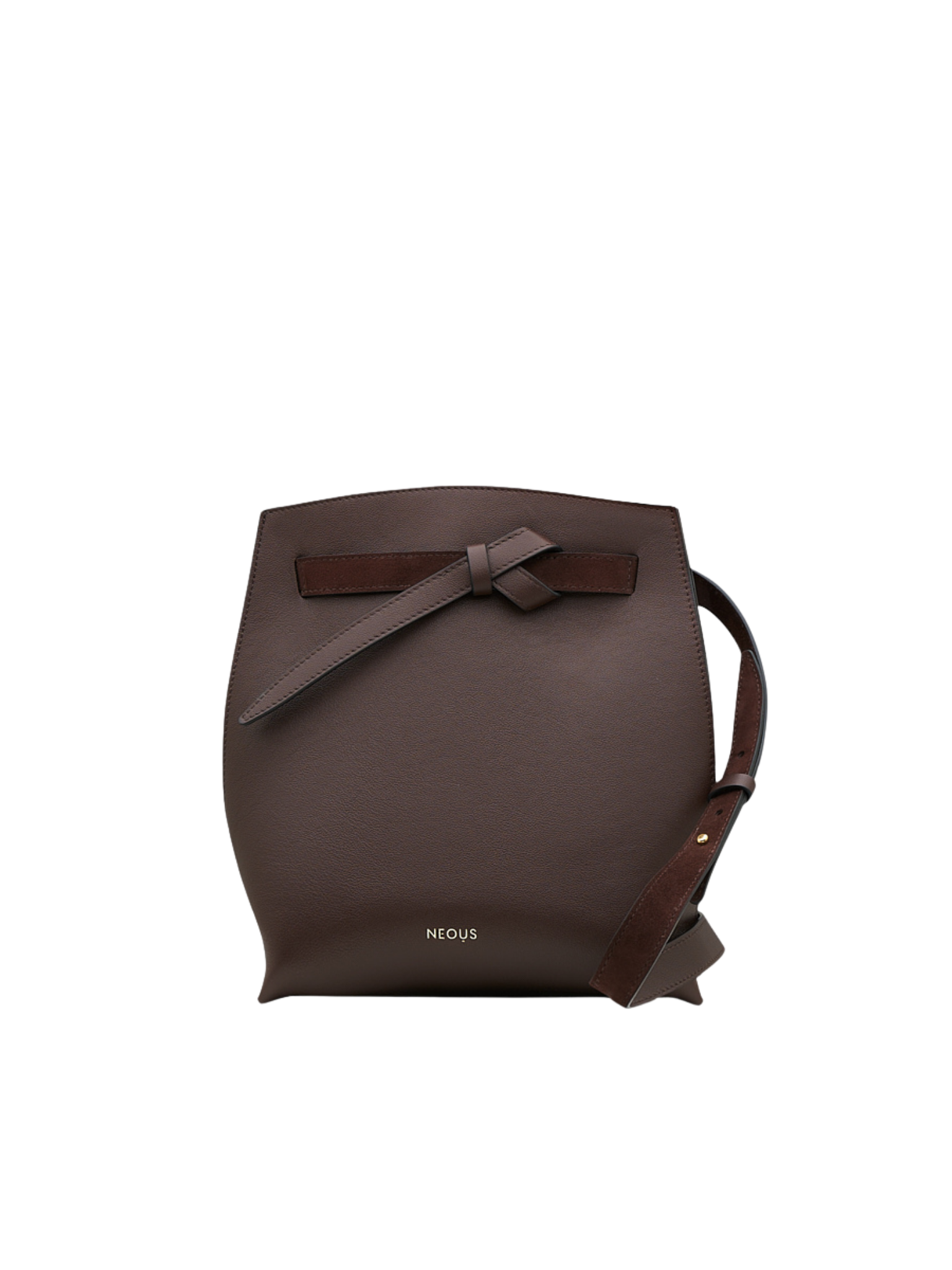 HerPorte-DARK CHOCOLATE Himalia Calf LEATHER Crossbody Bag