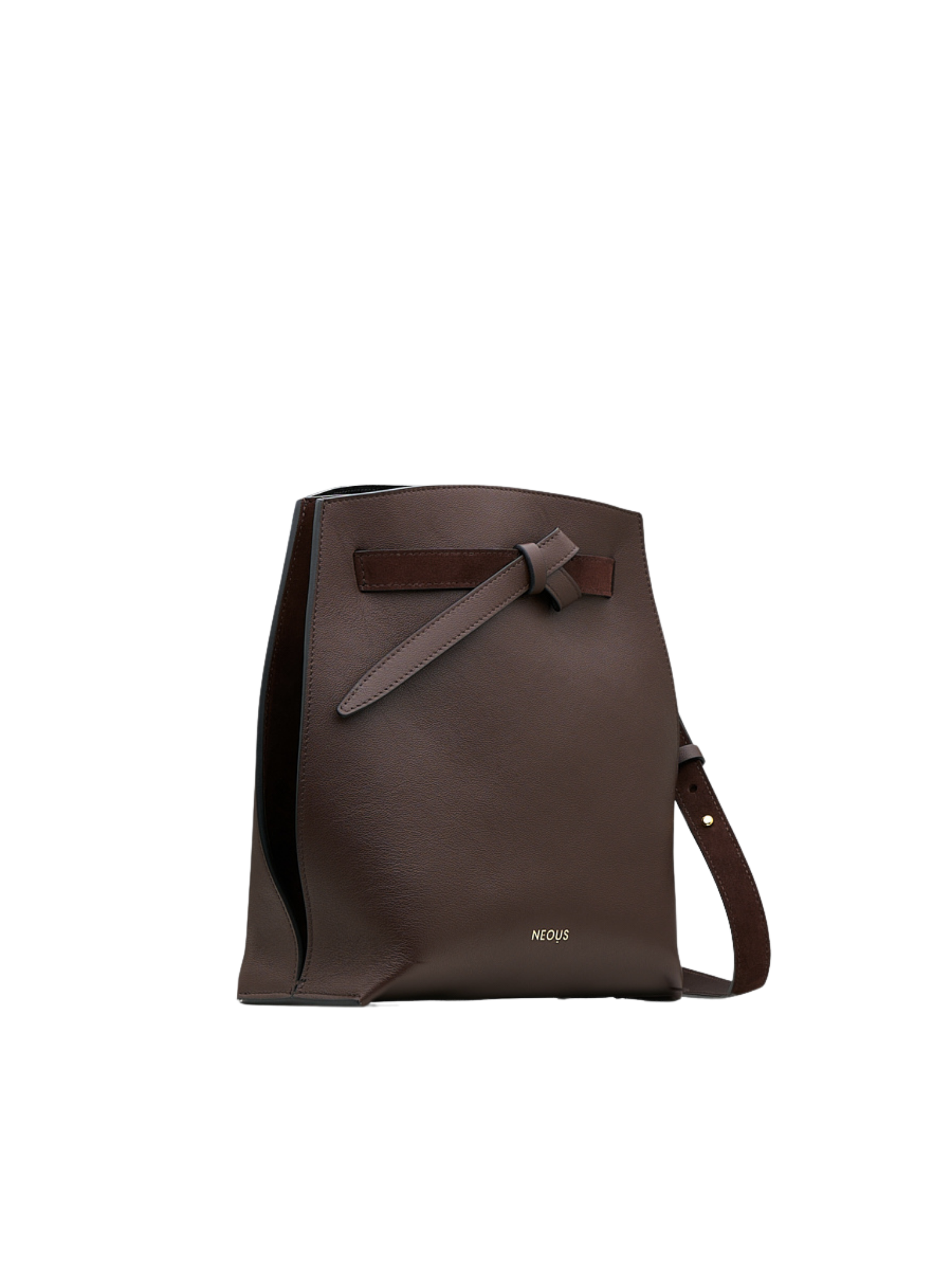 HerPorte-DARK CHOCOLATE Himalia Calf LEATHER Crossbody Bag