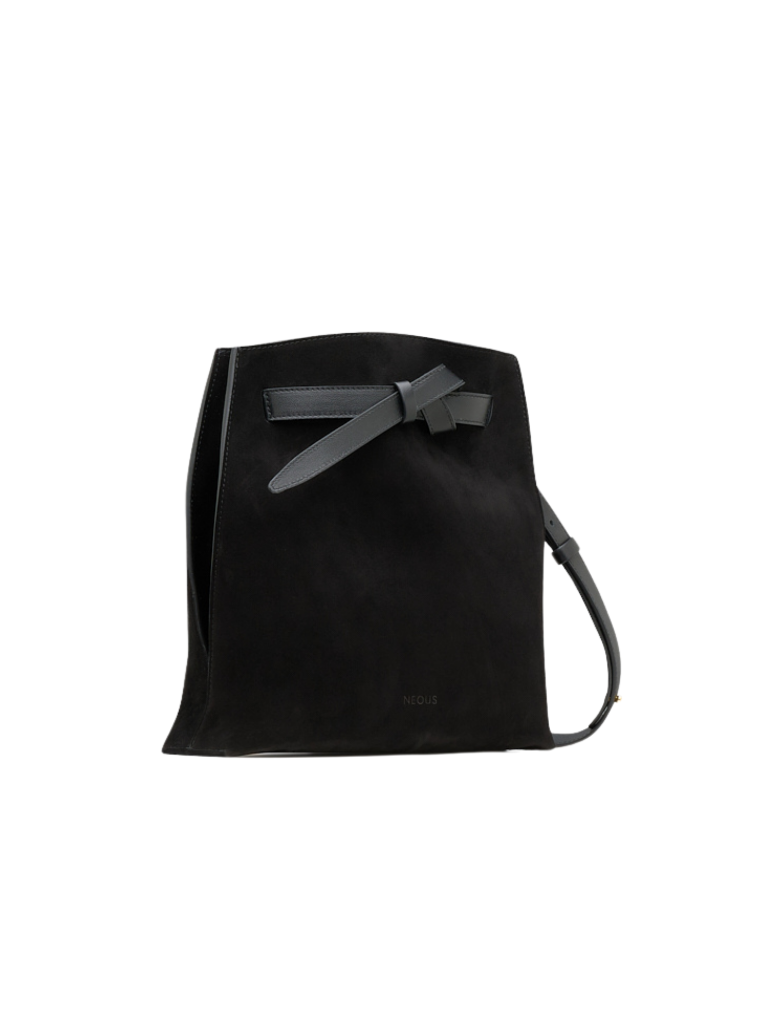 HerPorte-Black Himalia Calf Suede Crossbody Bag