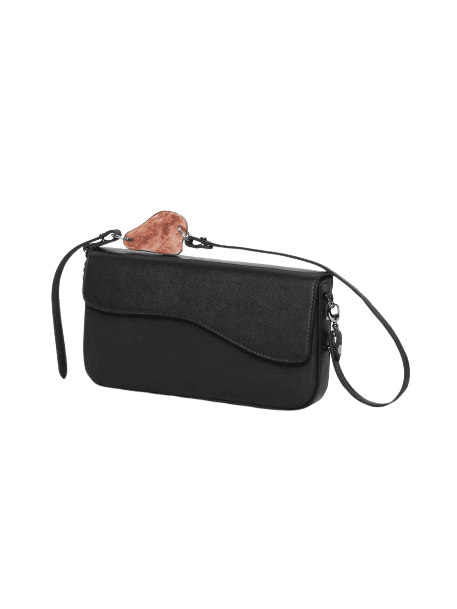 HerPorte-Calf leather AIGES BAGUETTE BLACK Bag