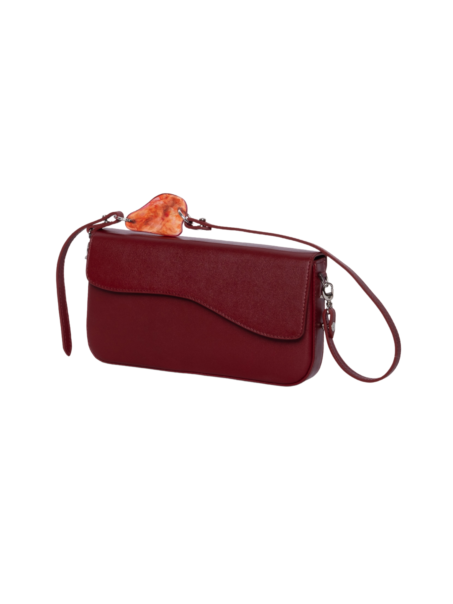 HerPorte-Calf leather AIGES BAGUETTE CHEERY Bag