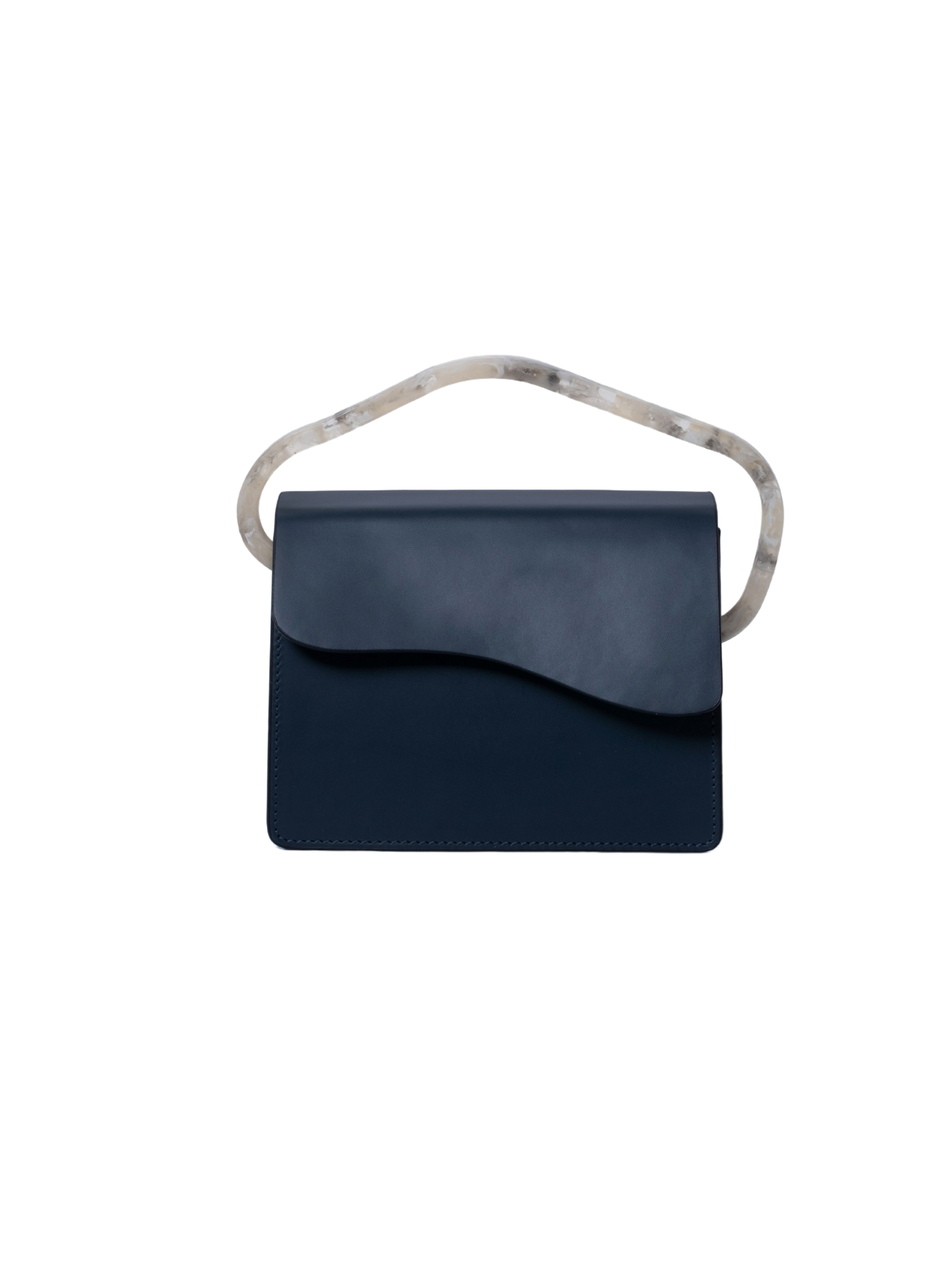 HerPorte-Calf Leather Aiges Mini Anthracite Structured Bag