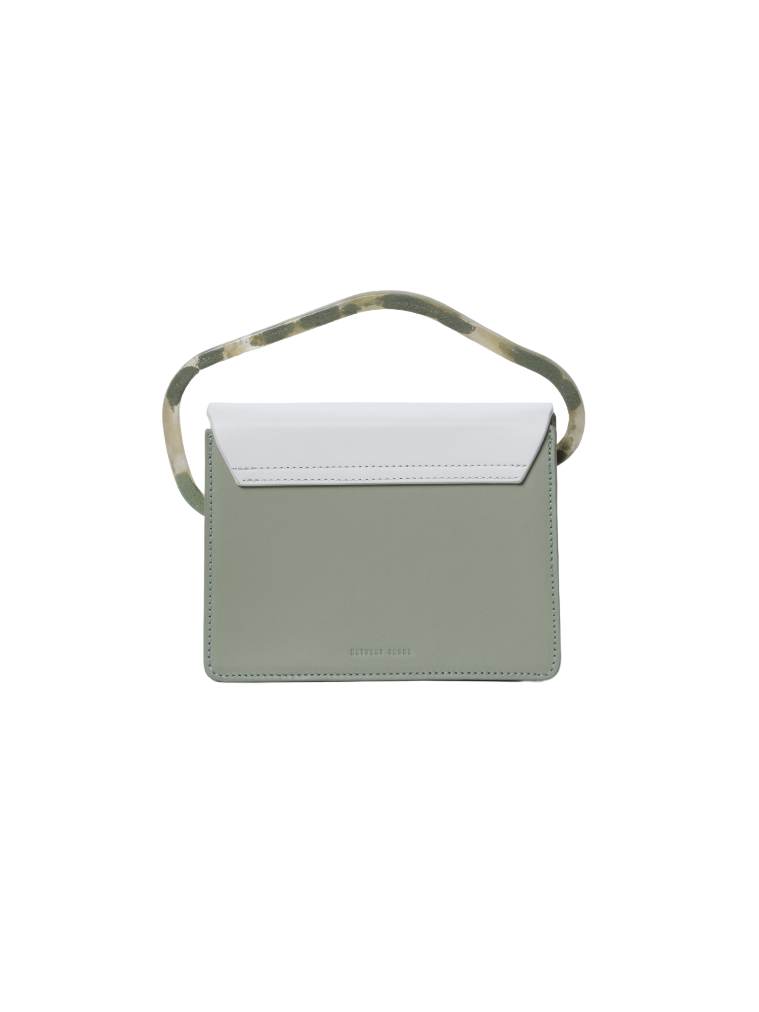 HerPorte-Calf Leather Aiges Mini Mineral Green Structured Bag