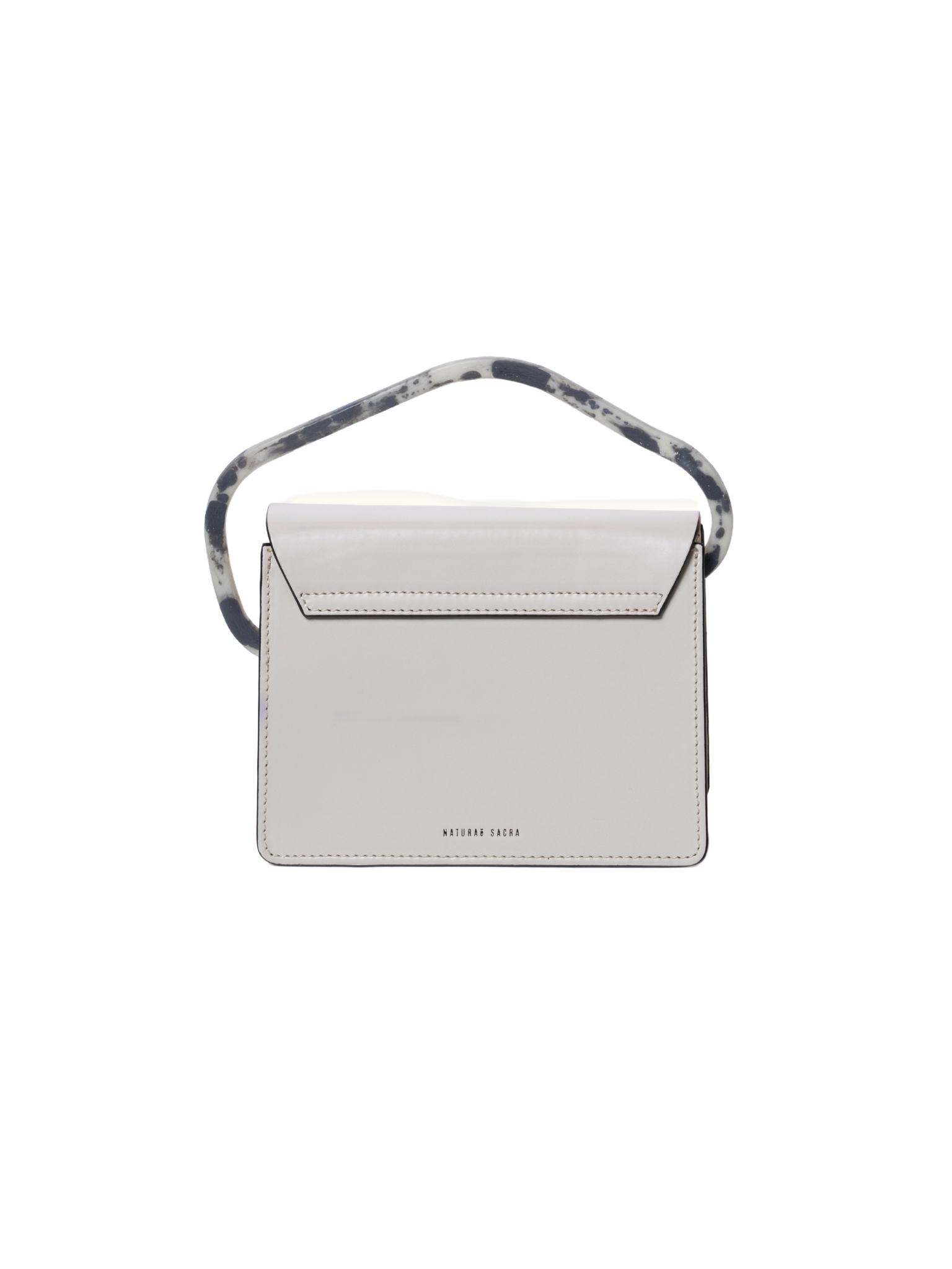 HerPorte-Calf Leather Aiges Mini Off-White Structured Bag