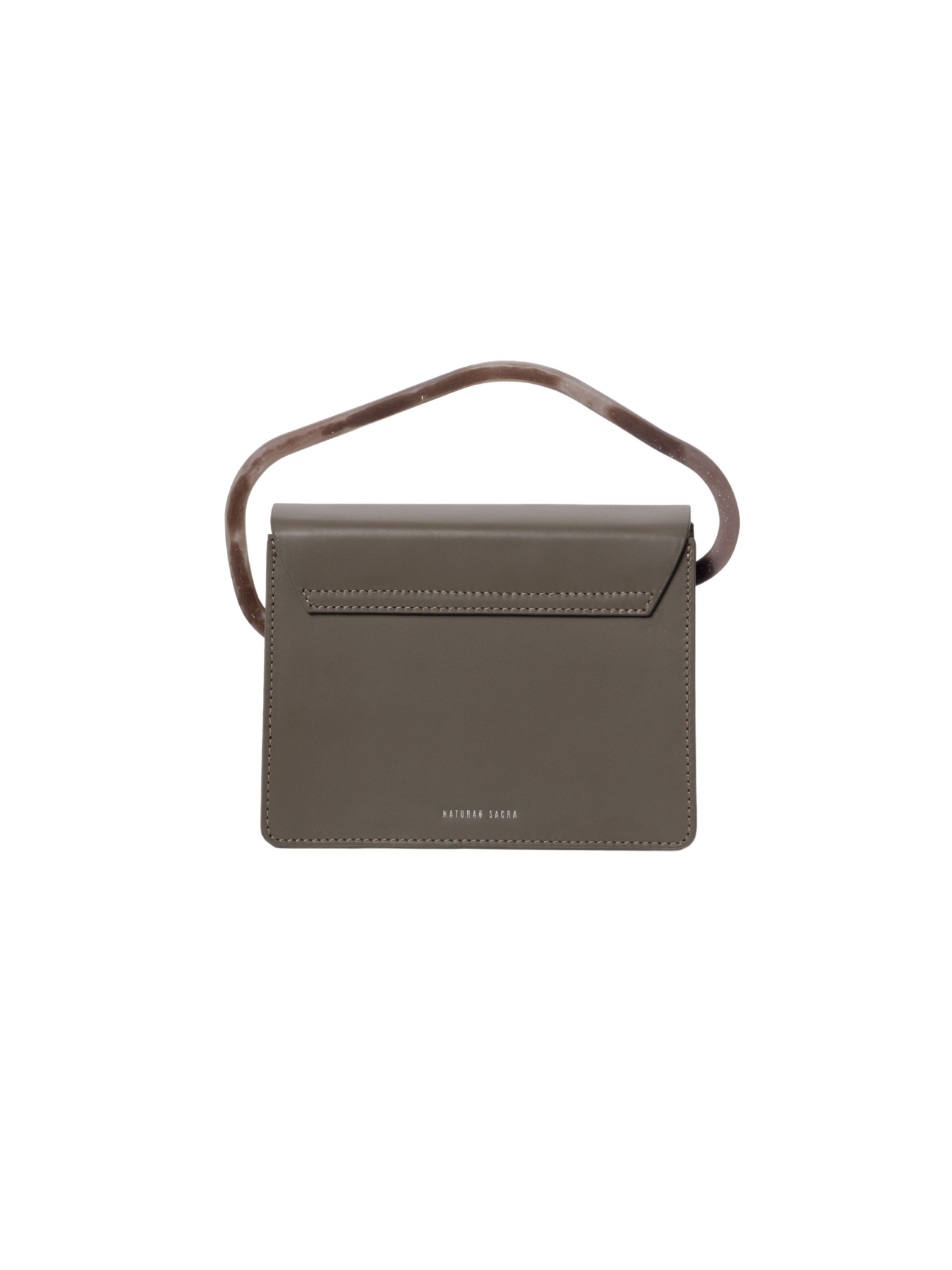 HerPorte-Calf Leather Aiges Mini Taupe Structured Bag