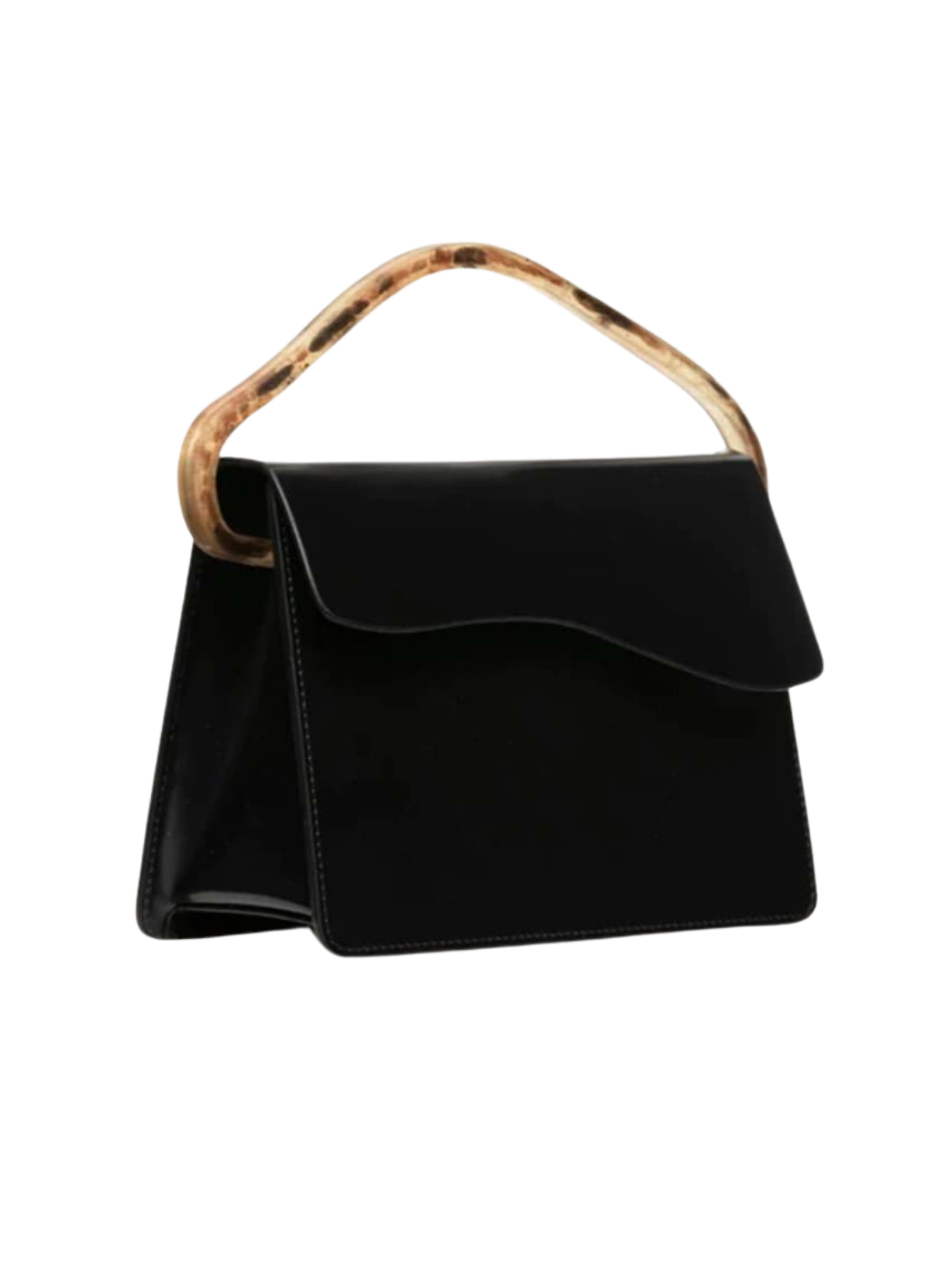 HerPorte-Calf Leather Aiges Black Structured Bag