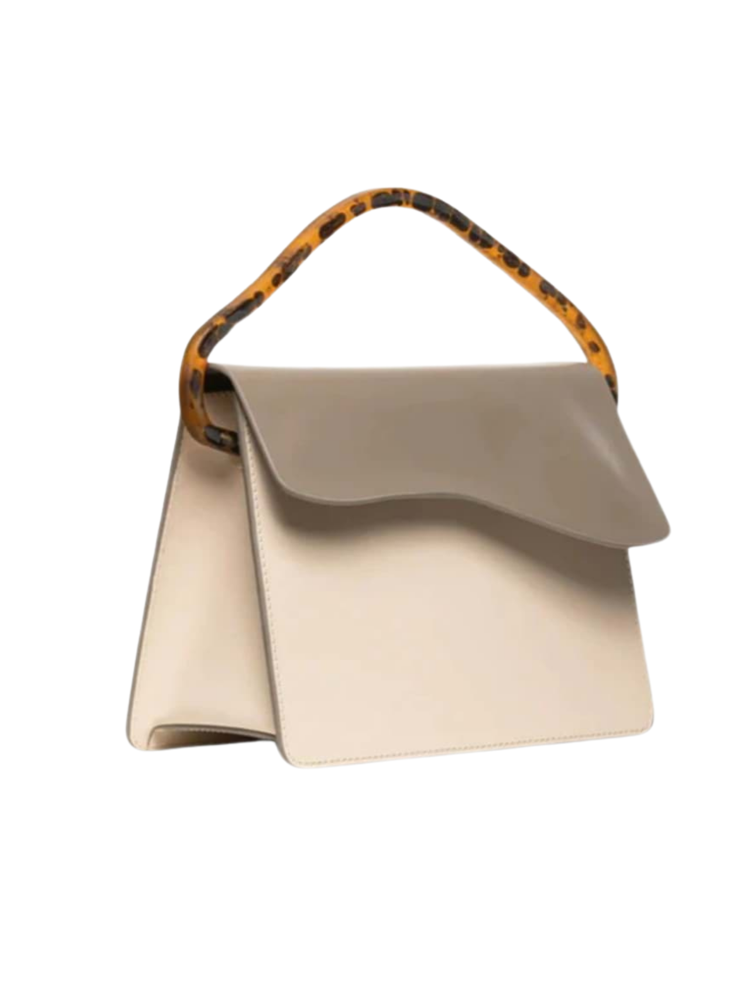 HerPorte-Calf Leather Aiges Taupe Structured Bag