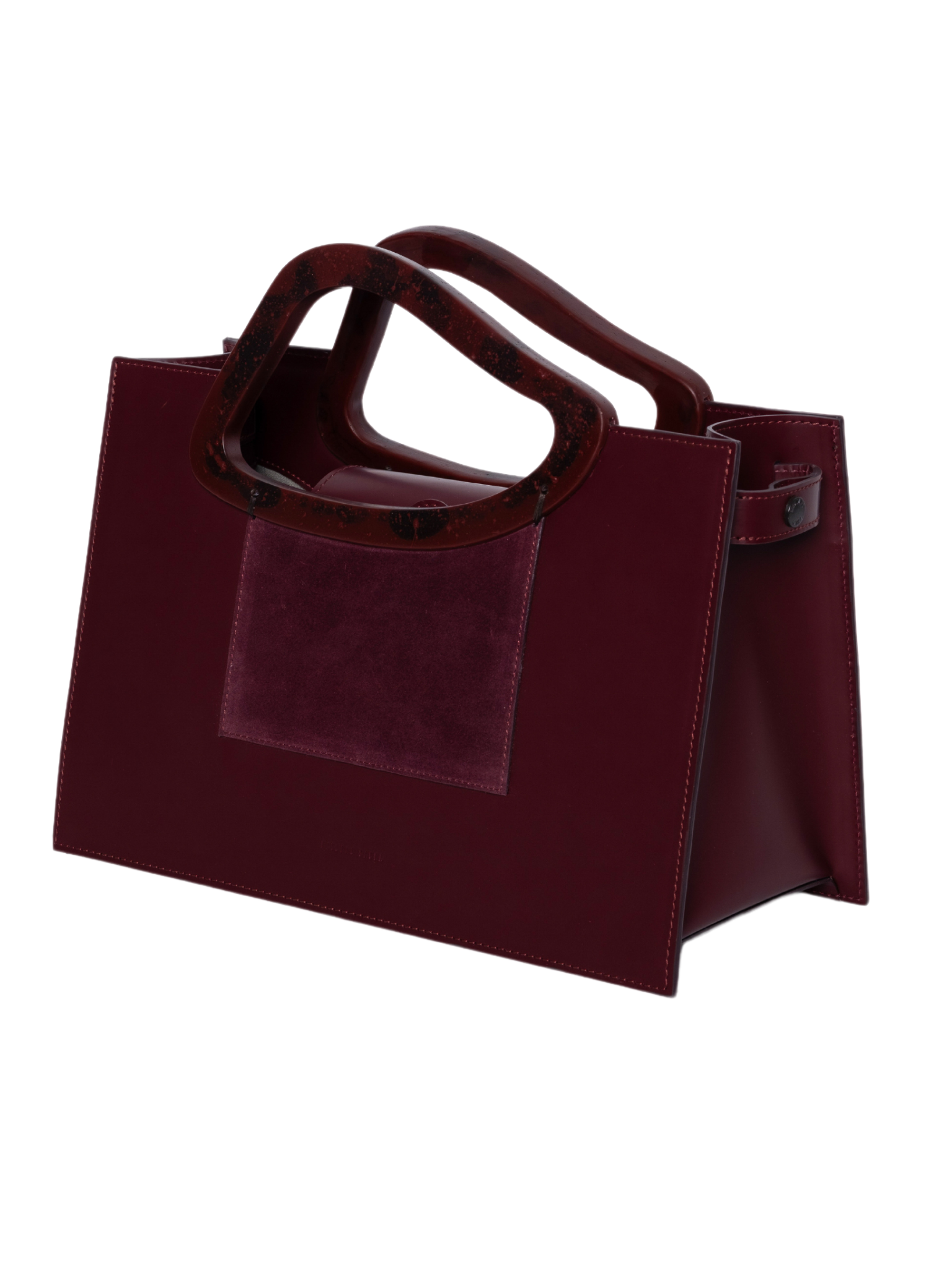 HerPorte-Calf Leather ARP'S SAILENT Top Handle MERLOT Bag