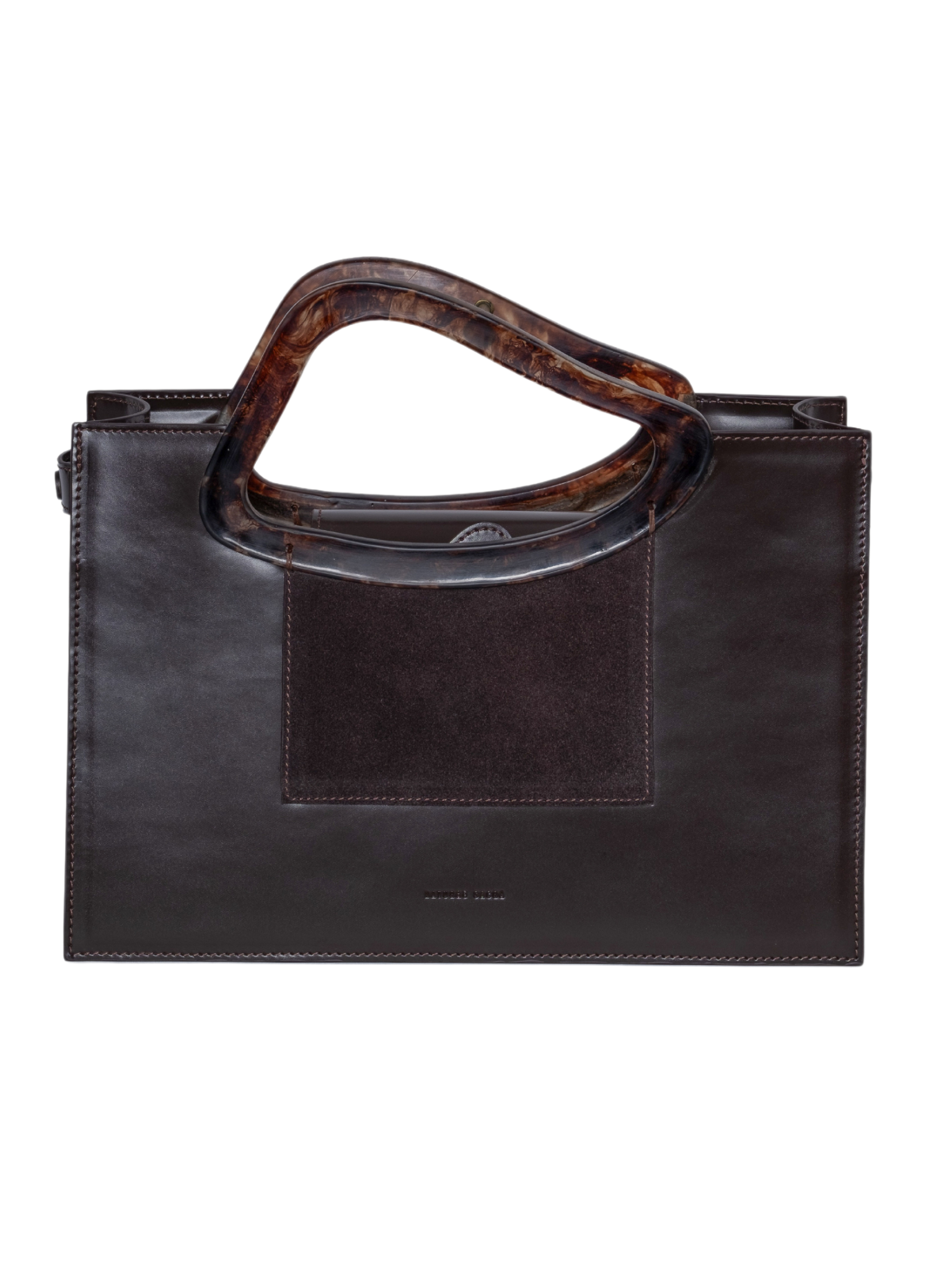 HerPorte-Calf Leather ARP'S SAILENT Top Handle Passion Brown Bag