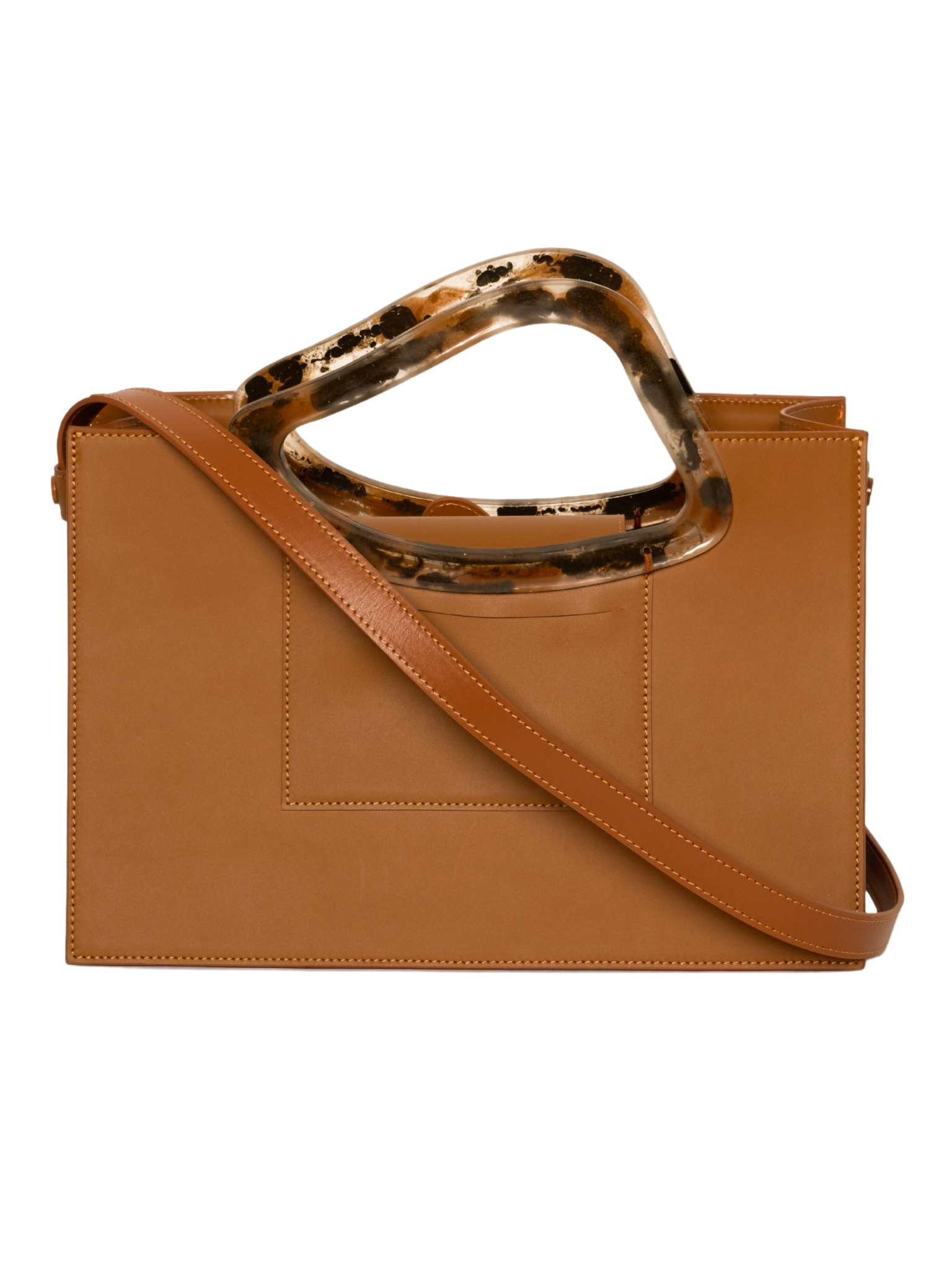 HerPorte-Calf Leather ARP'S SAILENT Top Handle Resort Tan Bag