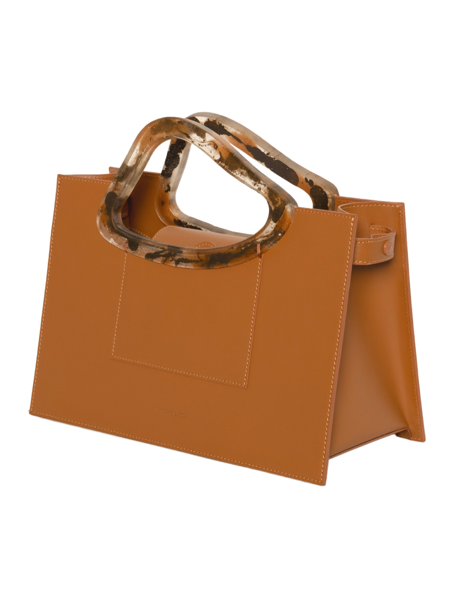 HerPorte-Calf Leather ARP'S SAILENT Top Handle Resort Tan Bag