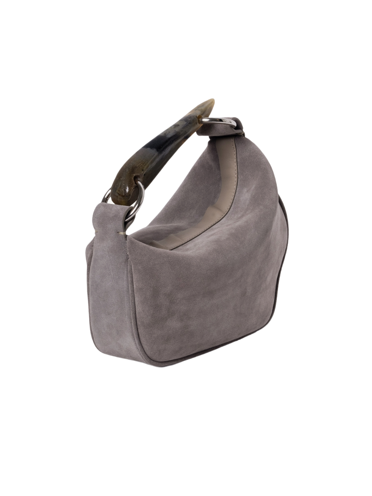 HerPorte-CALF SUEDE LEATHER Soft Bahar taupe Bag