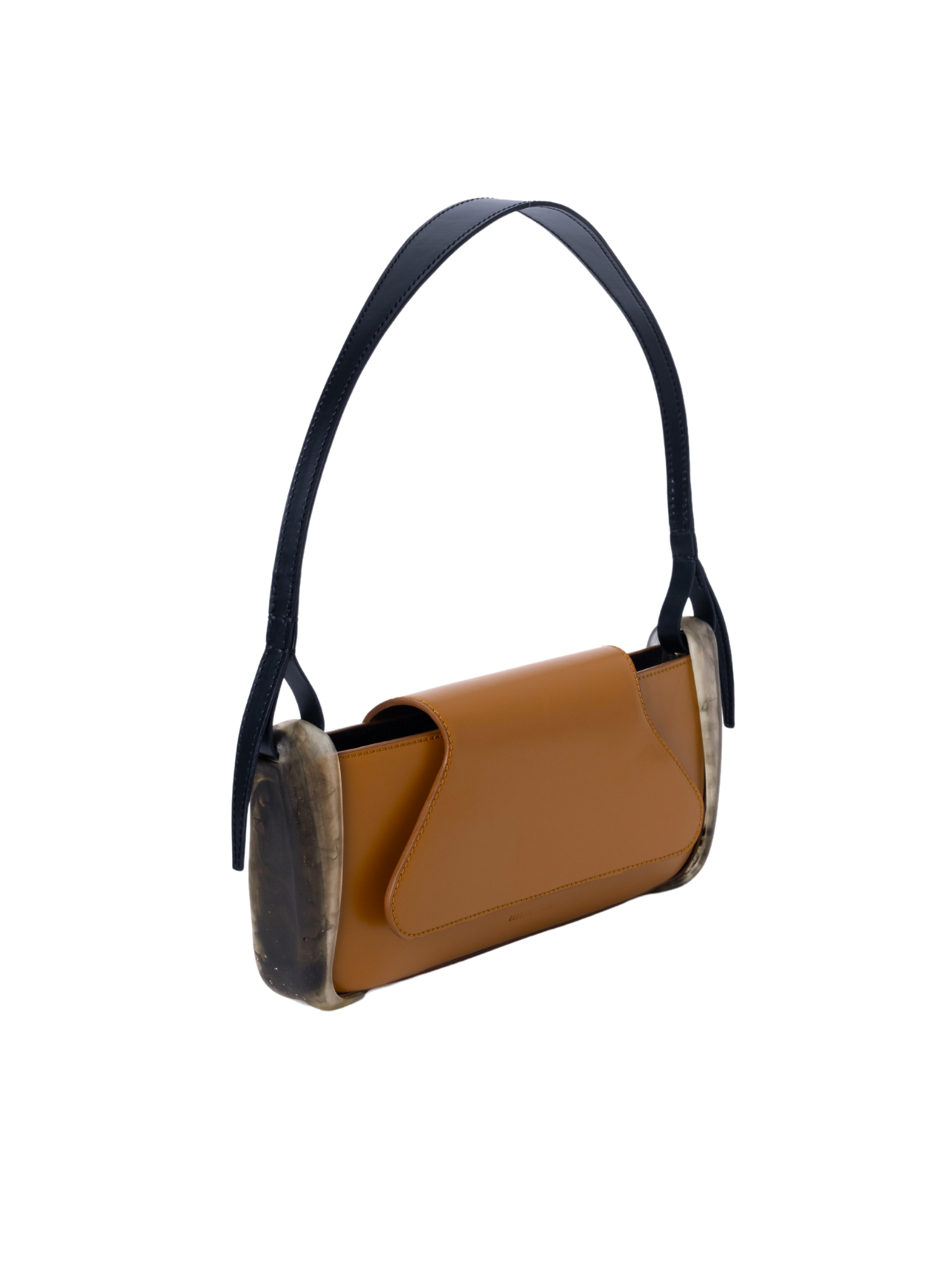 HerPorte-Calf leather Basso BAGUETTE RHUM Bag