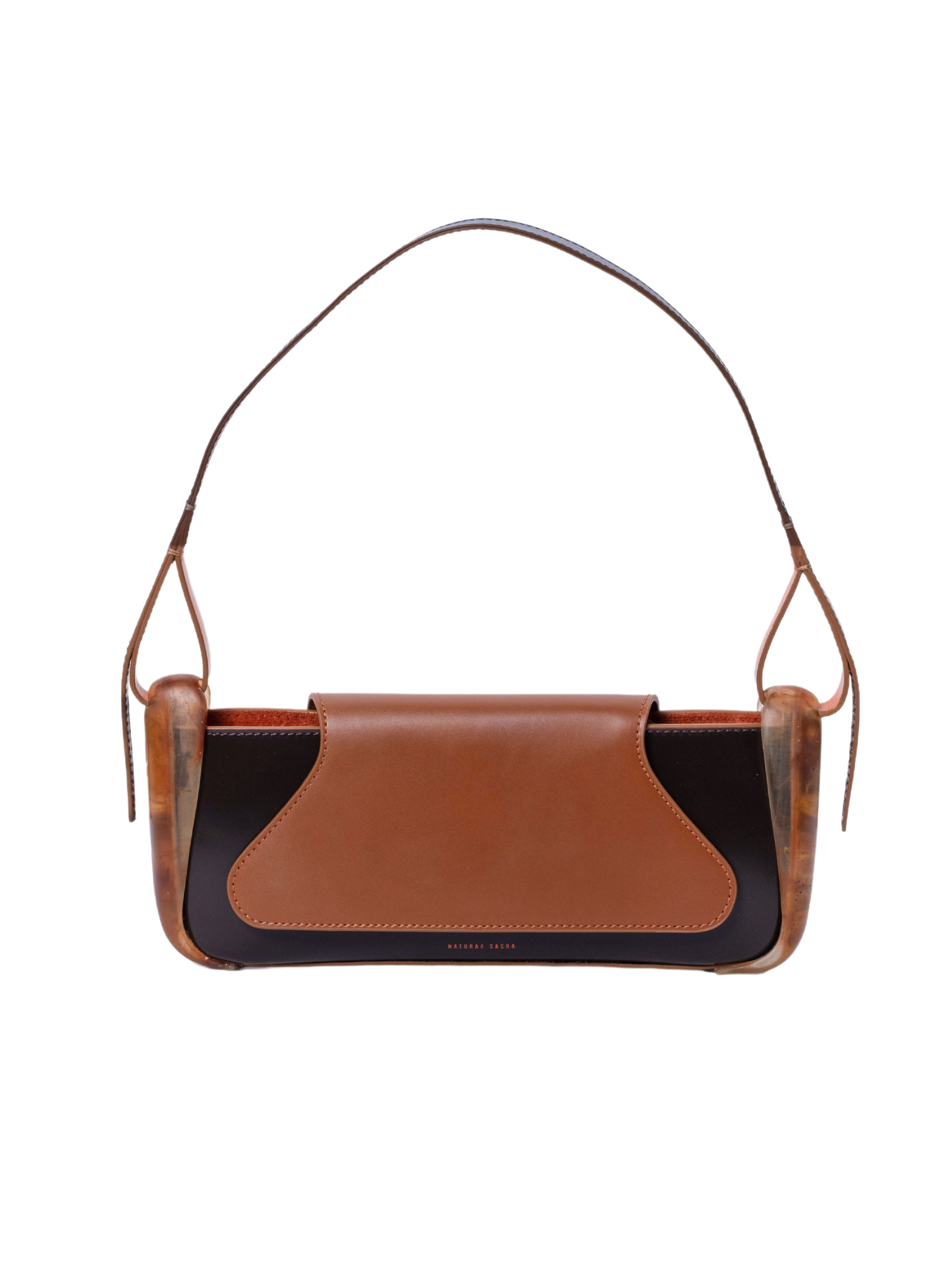 HerPorte-Calf leather Basso BAGUETTE RETRO BROWN Bag