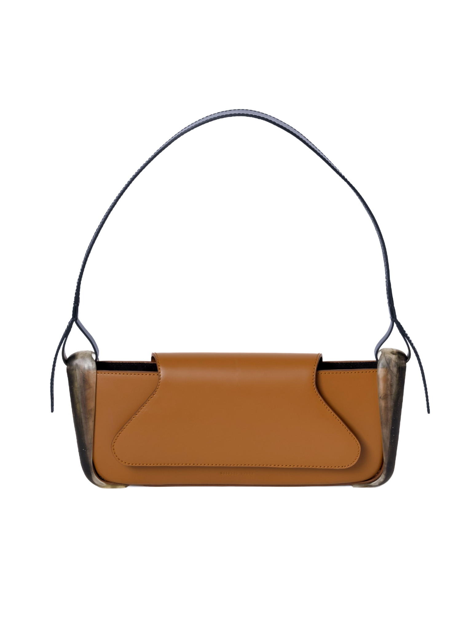 HerPorte-Calf leather Basso BAGUETTE RHUM Bag