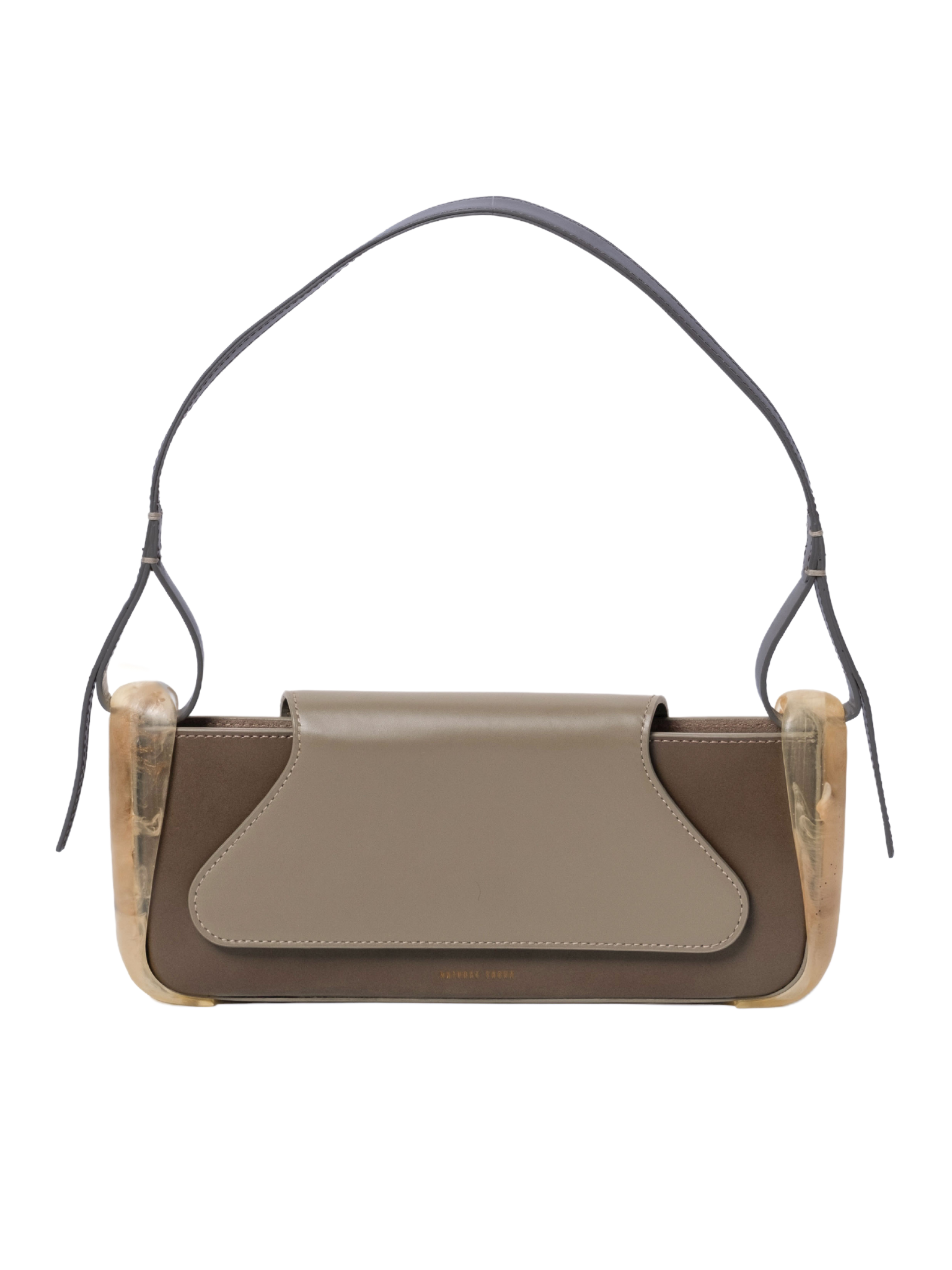 HerPorte-Calf leather Basso BAGUETTE TAUPE Bag