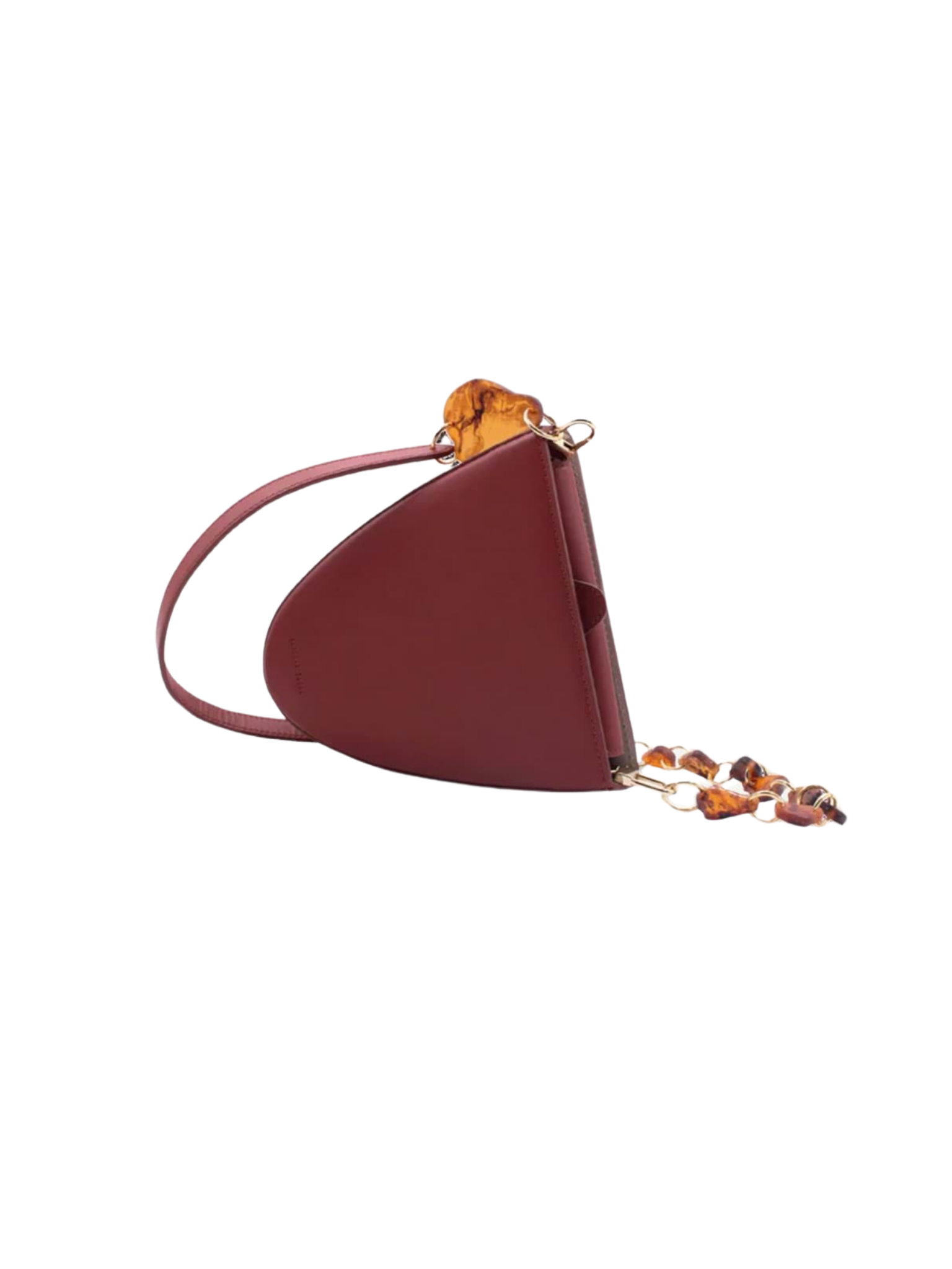 HerPorte-Oval Calf leather CYSUSS Crossbody RETRO BROWN Bag