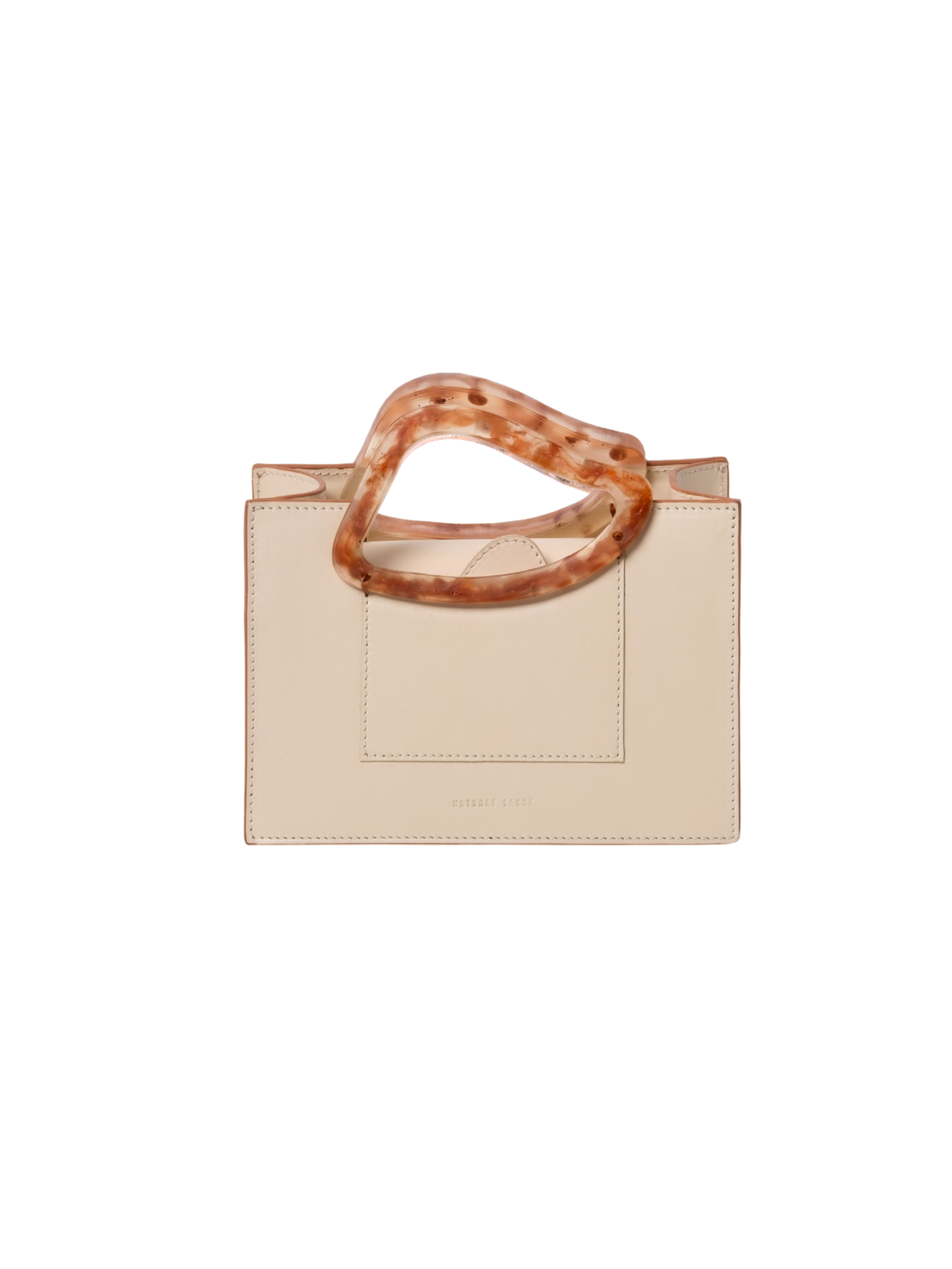 HerPorte-Mini Calf Leather ARP Top Handle Cream Bag