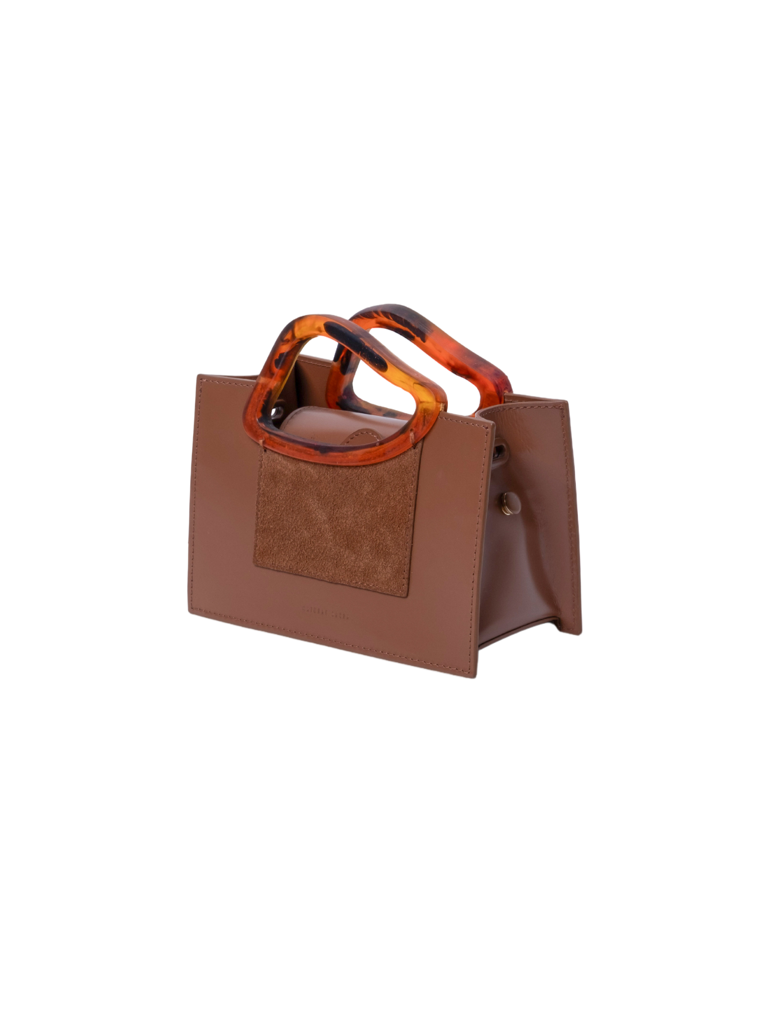 HerPorte-Mini Calf Leather ARP Top Handle Chocolate Brown Bag