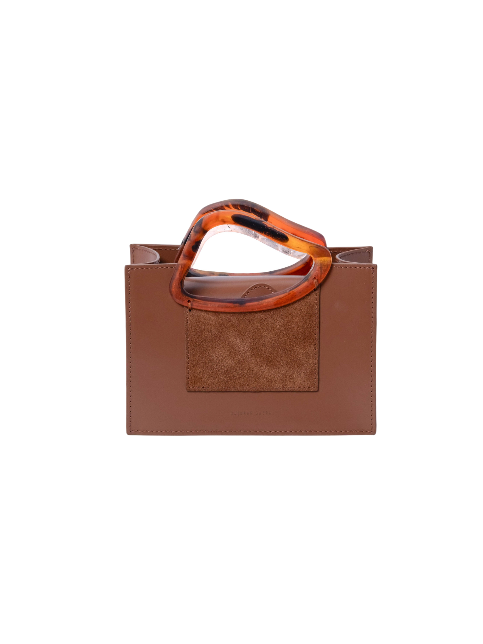 HerPorte-Mini Calf Leather ARP Top Handle Chocolate Brown Bag