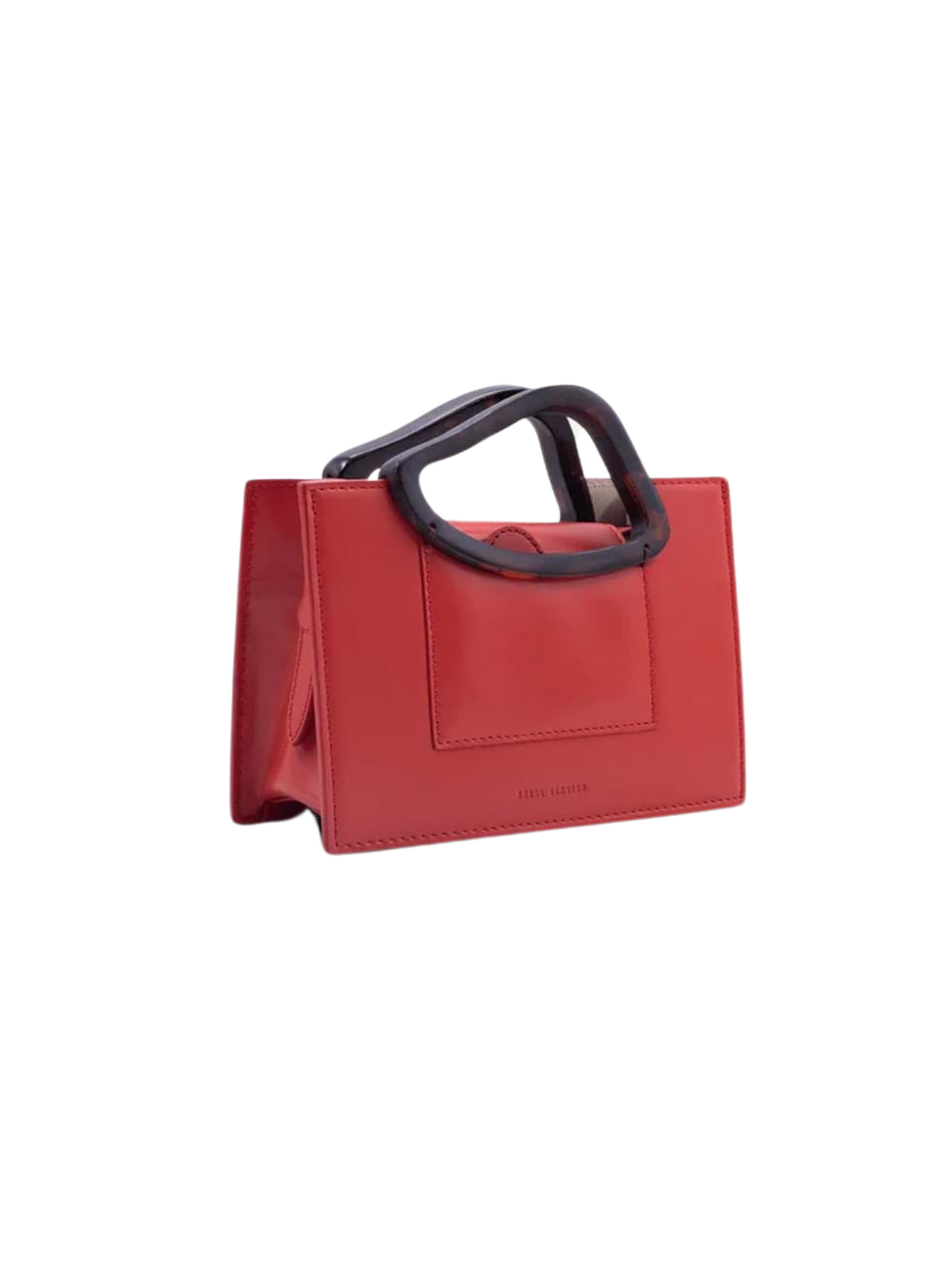 HerPorte-Mini Calf Leather ARP Top Handle Red Bag