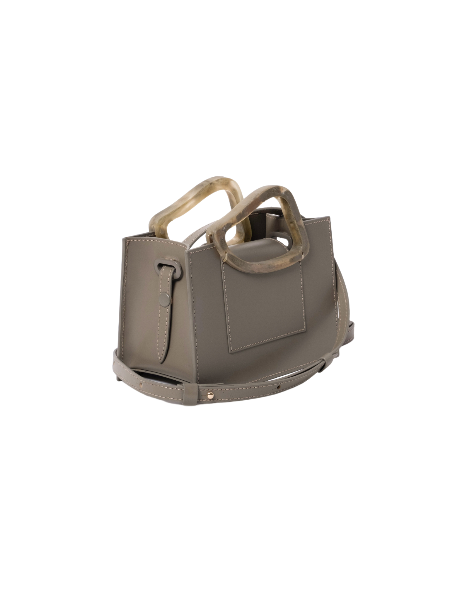 HerPorte-Mini Calf Leather ARP Top Handle Taupe Bag