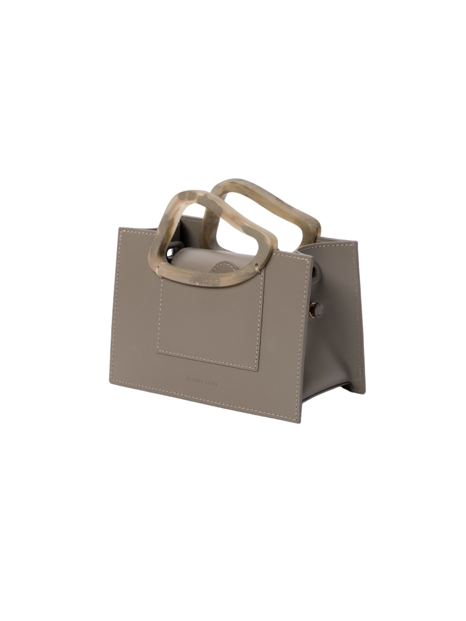 HerPorte-Mini Calf Leather ARP Top Handle Taupe Bag