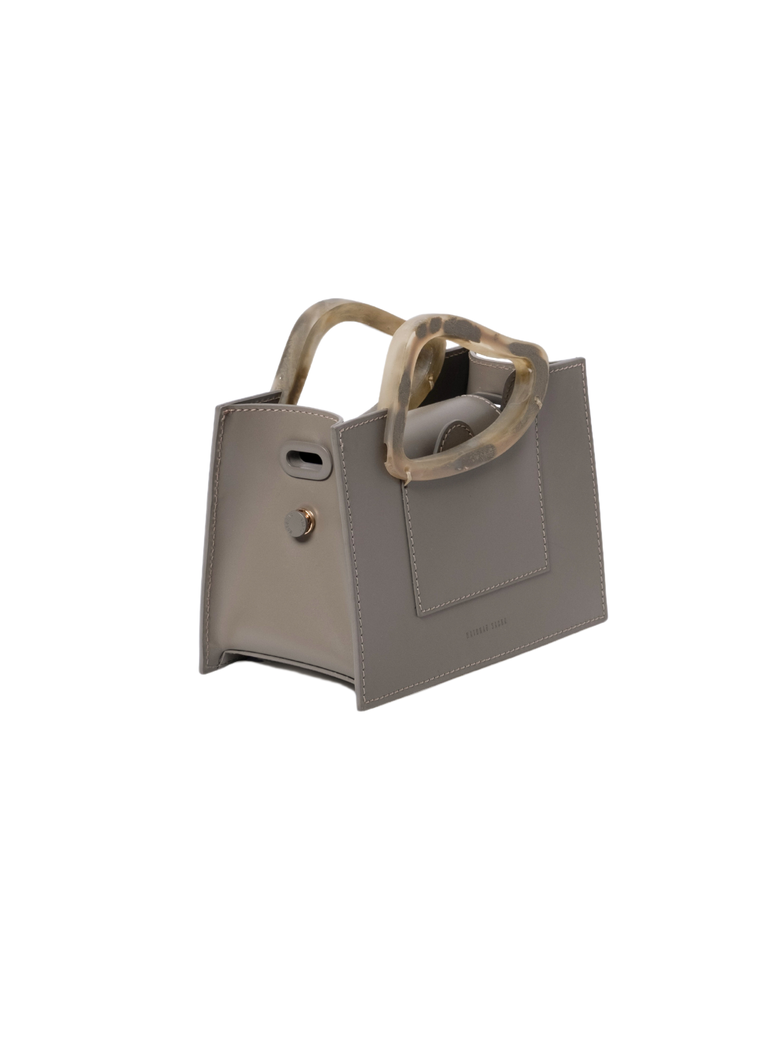 HerPorte-Mini Calf Leather ARP Top Handle Taupe Bag