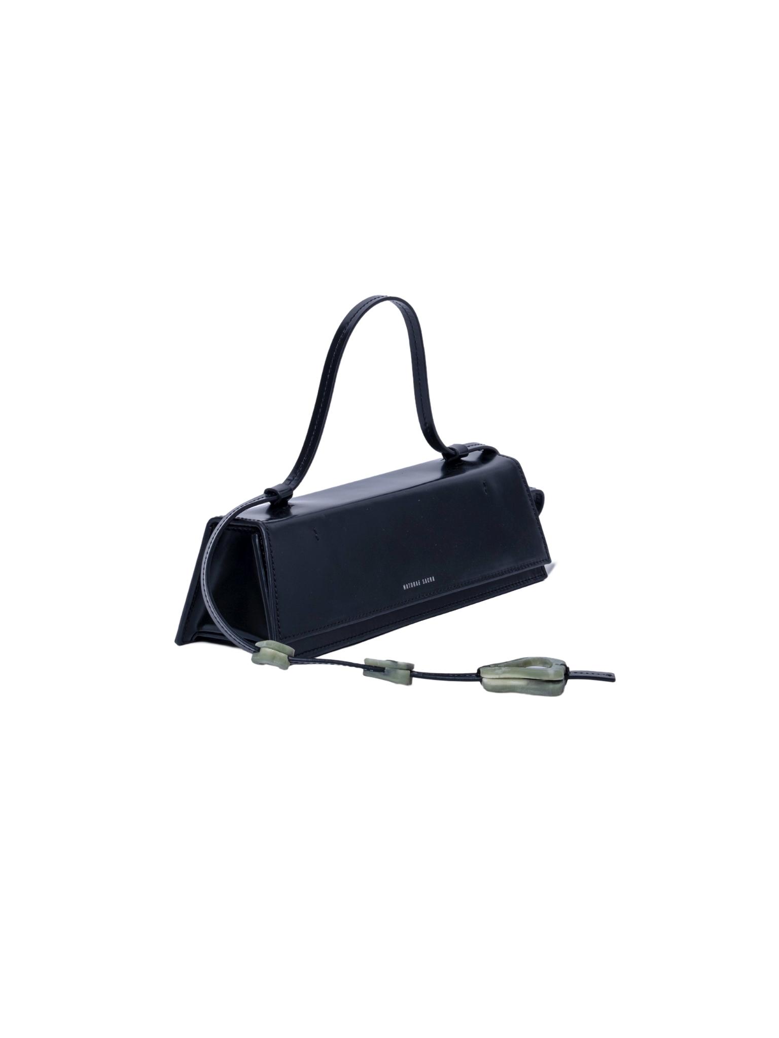 HerPorte-CALF LEATHER Via Black Clutch Bag