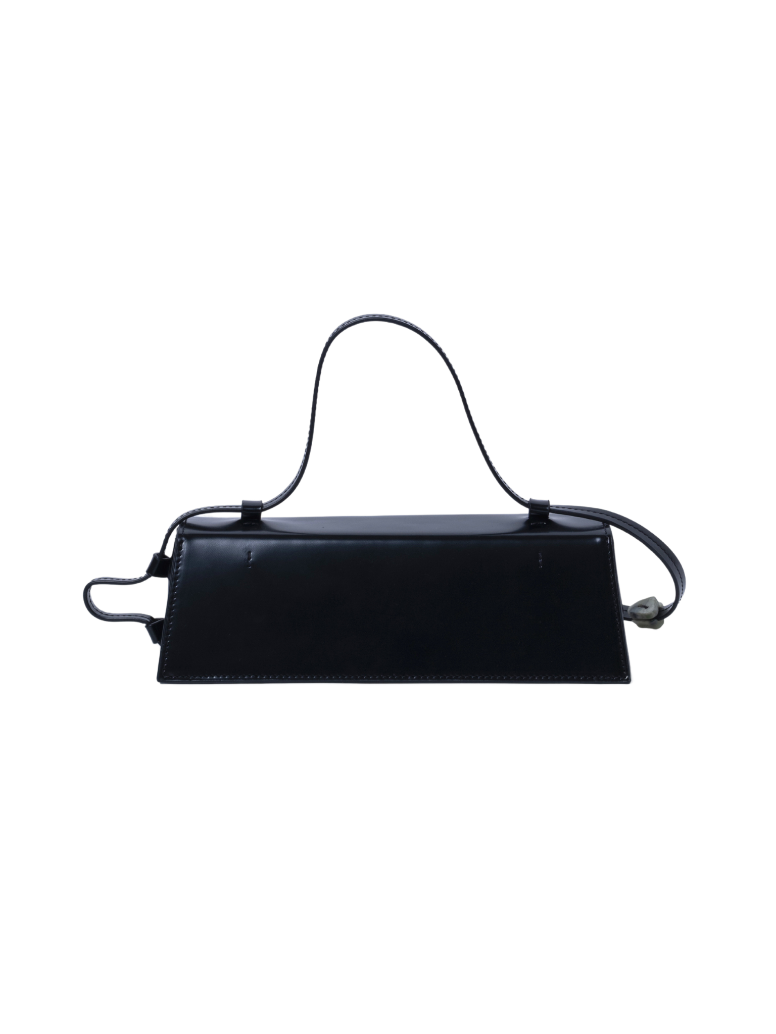 HerPorte-CALF LEATHER Via Black Clutch Bag