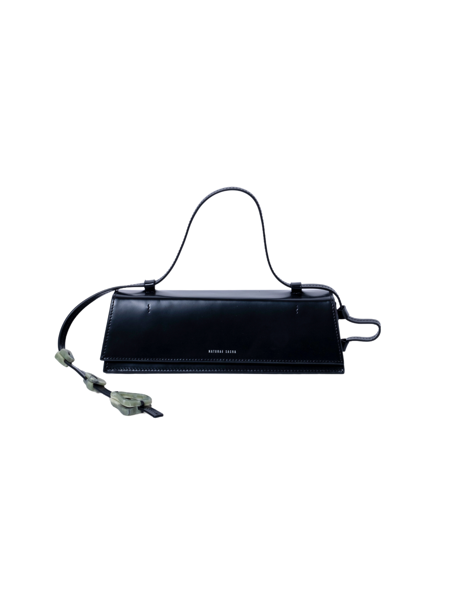 HerPorte-CALF LEATHER Via Black Clutch Bag