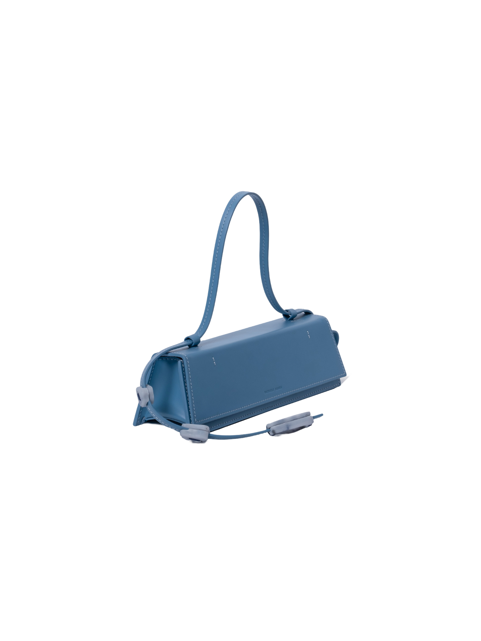 HerPorte-CALF LEATHER Via Celestial Blue Clutch Bag