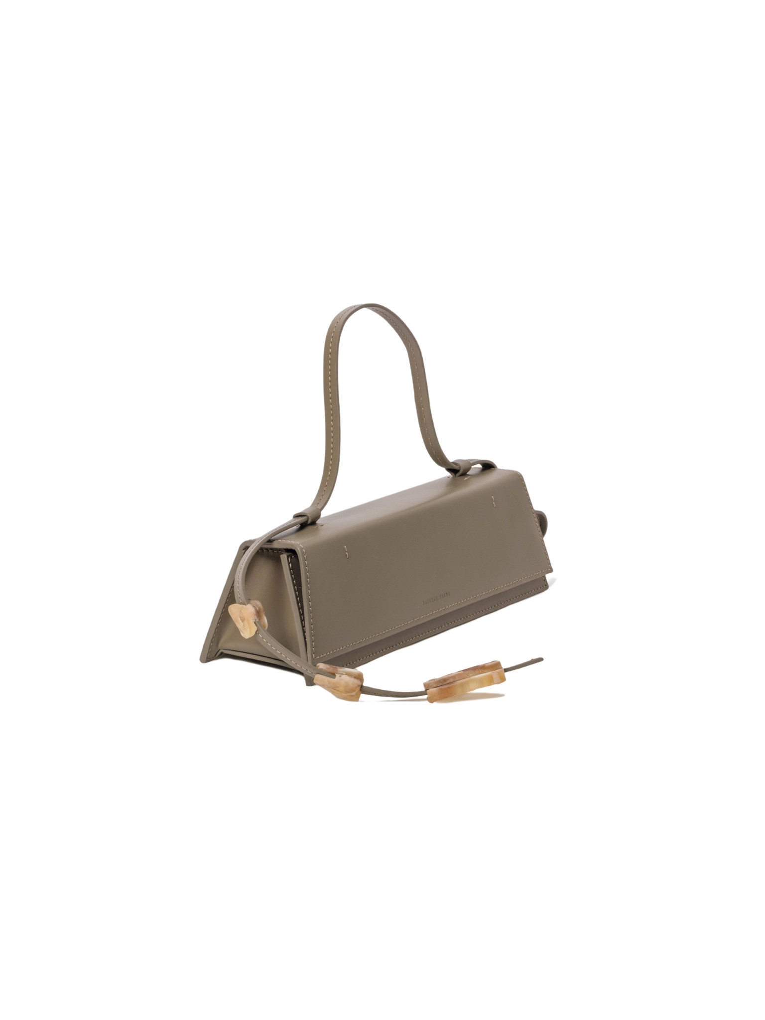 HerPorte-CALF LEATHER Via Taupe Clutch Bag