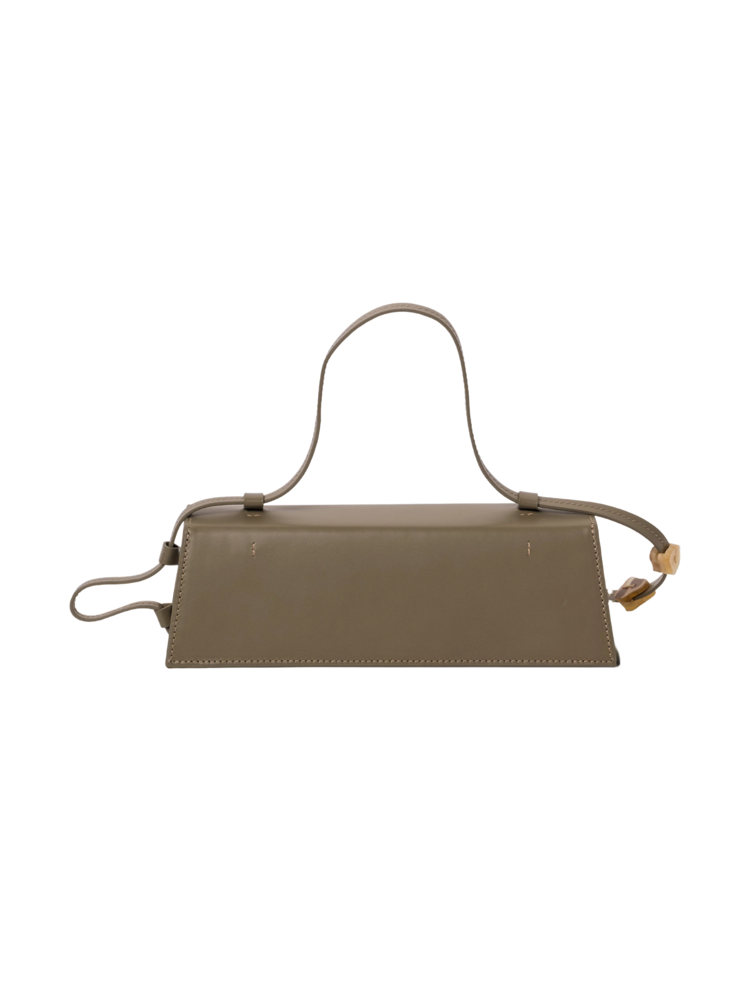 HerPorte-CALF LEATHER Via Taupe Clutch Bag