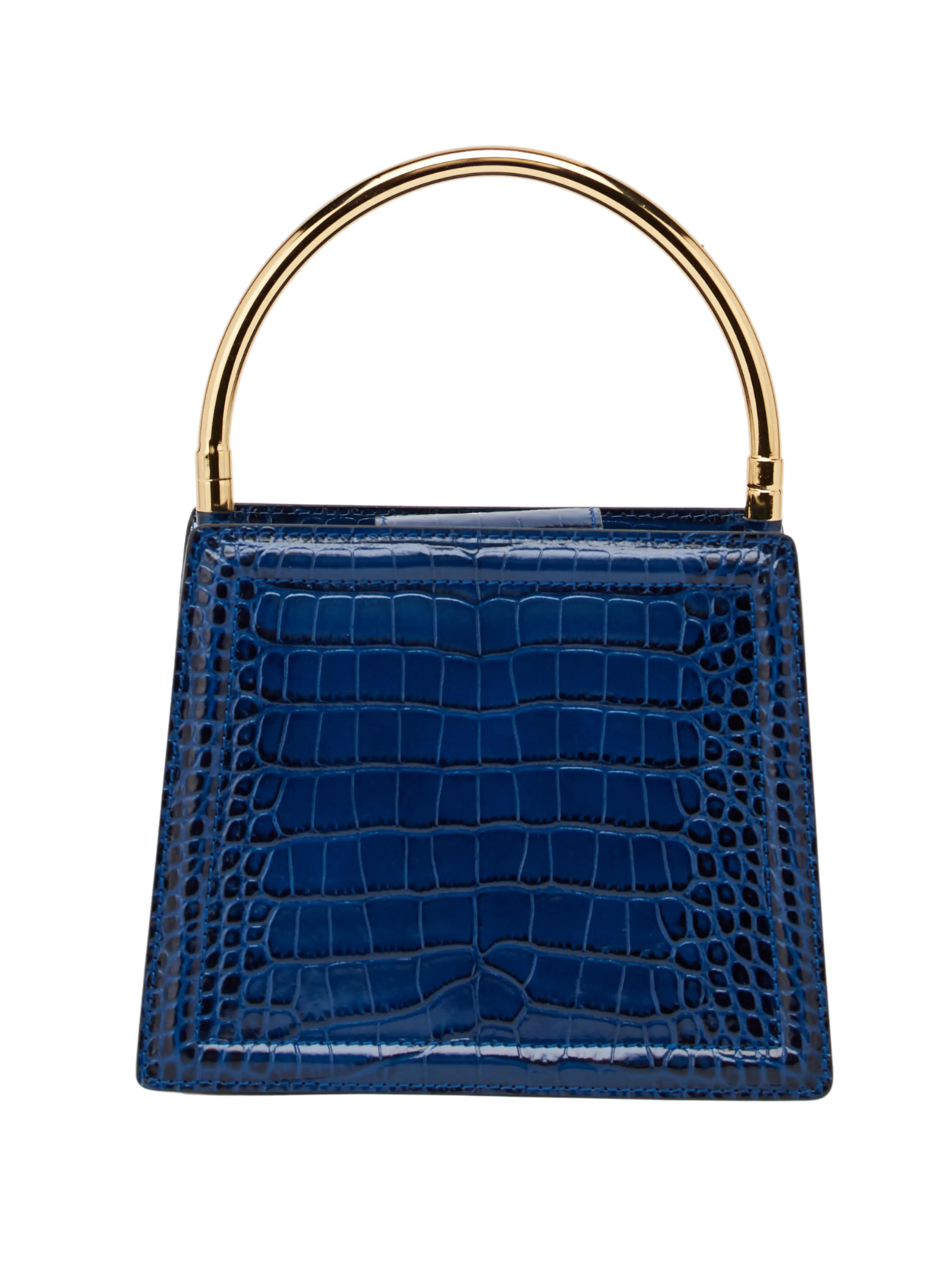 HerPorte-Rania Blue Golden Top Handle Bag