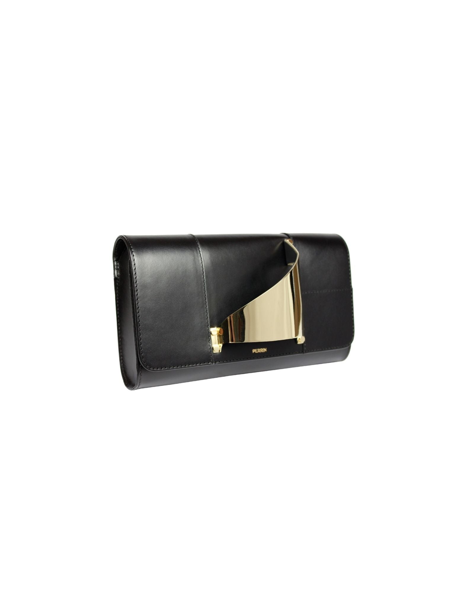 HerPorte-Black Gold Eiffel Classic Clutch