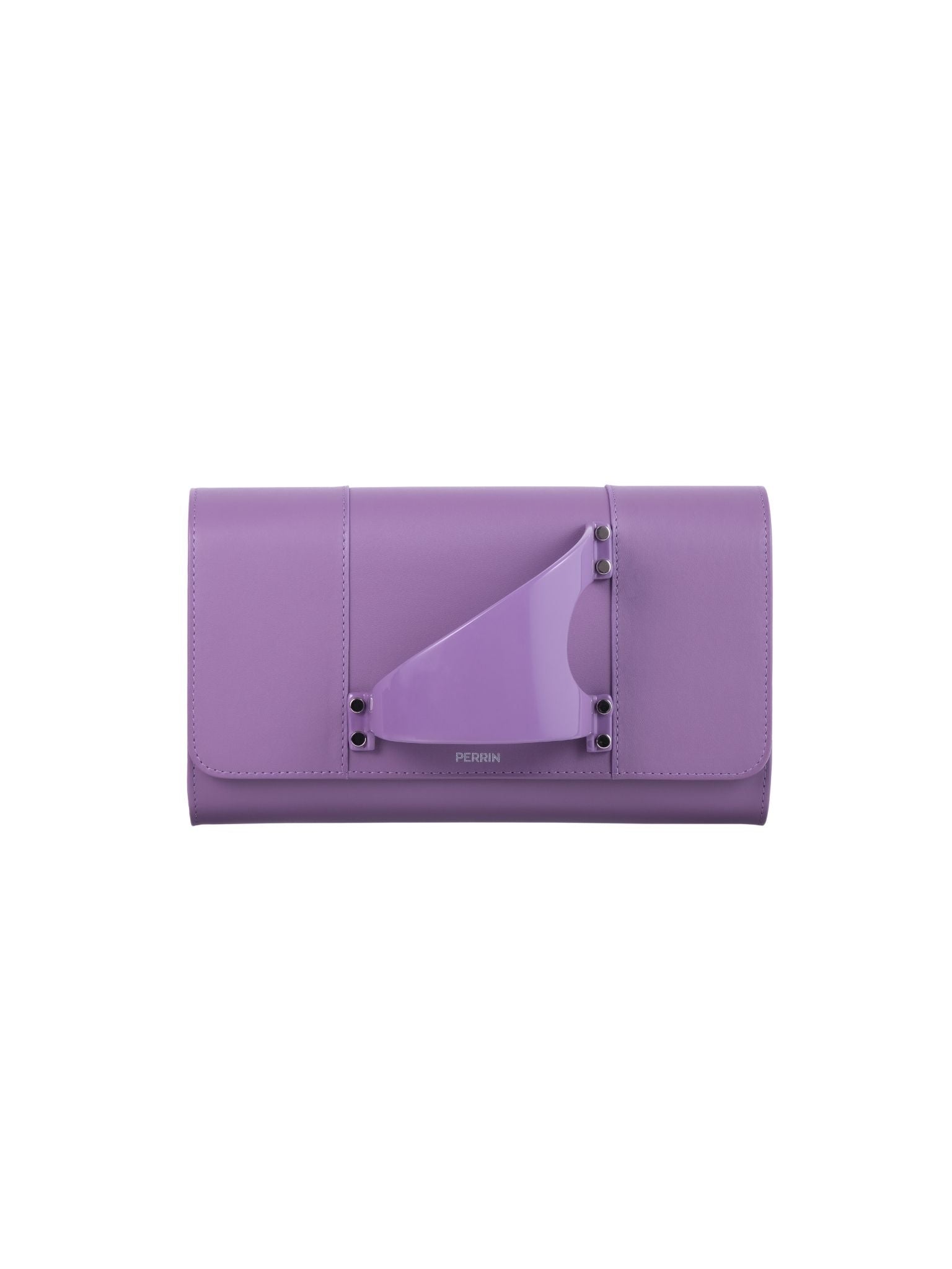 HerPorte-Lavender Eiffel Lacquer Clutch