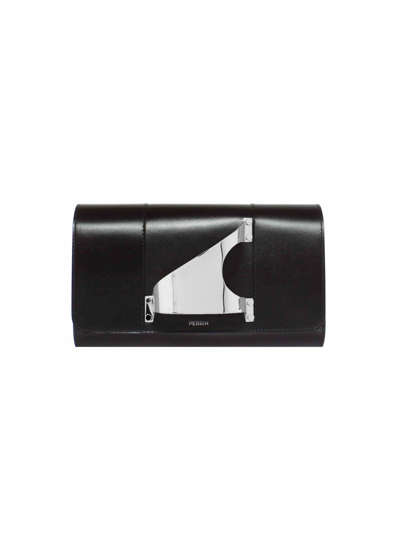 HerPorte-Black Silver Eiffel Classic Clutch