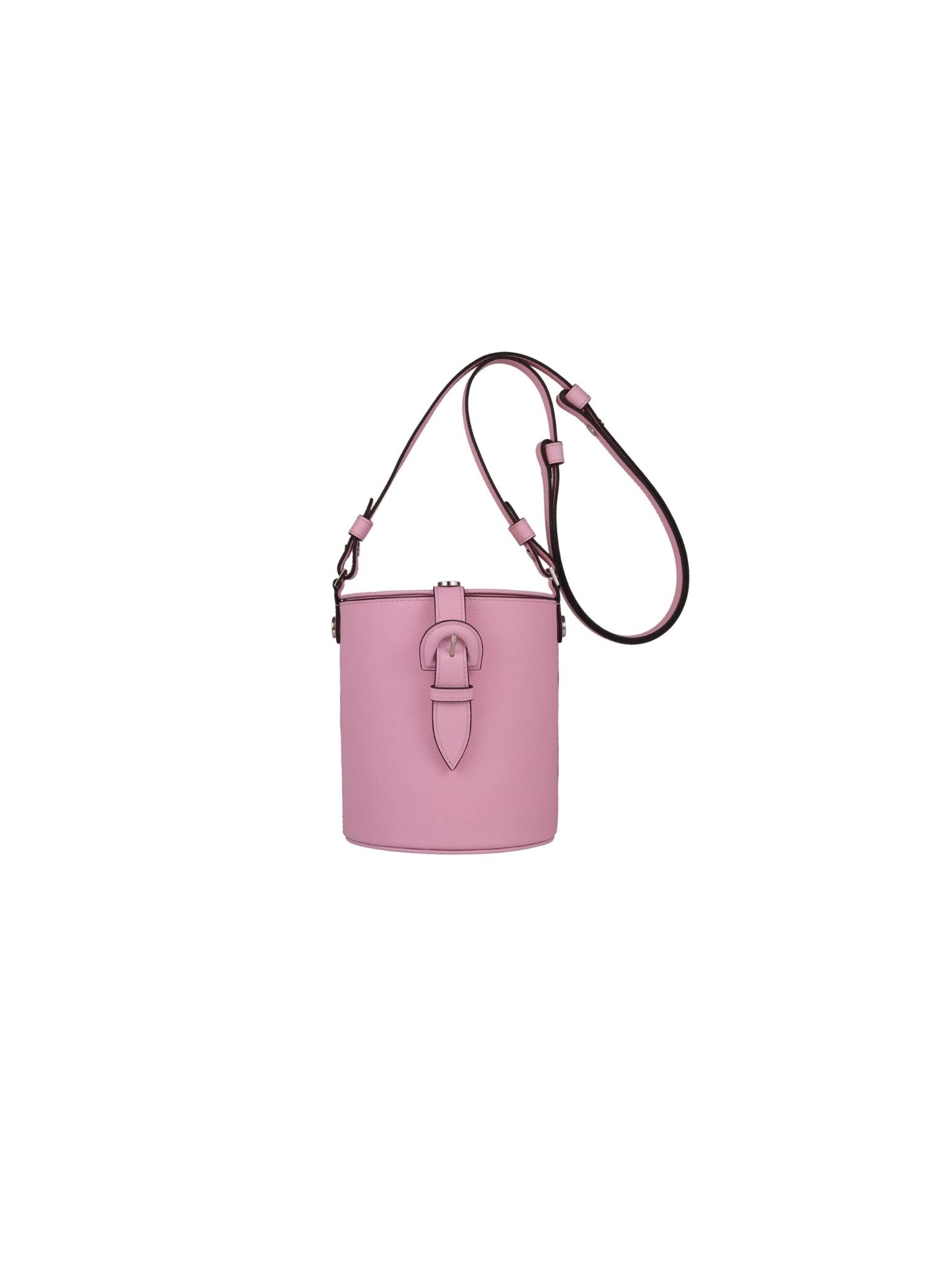 HerPorte-Pink Box Grainé Parisienne Crossbody Bag