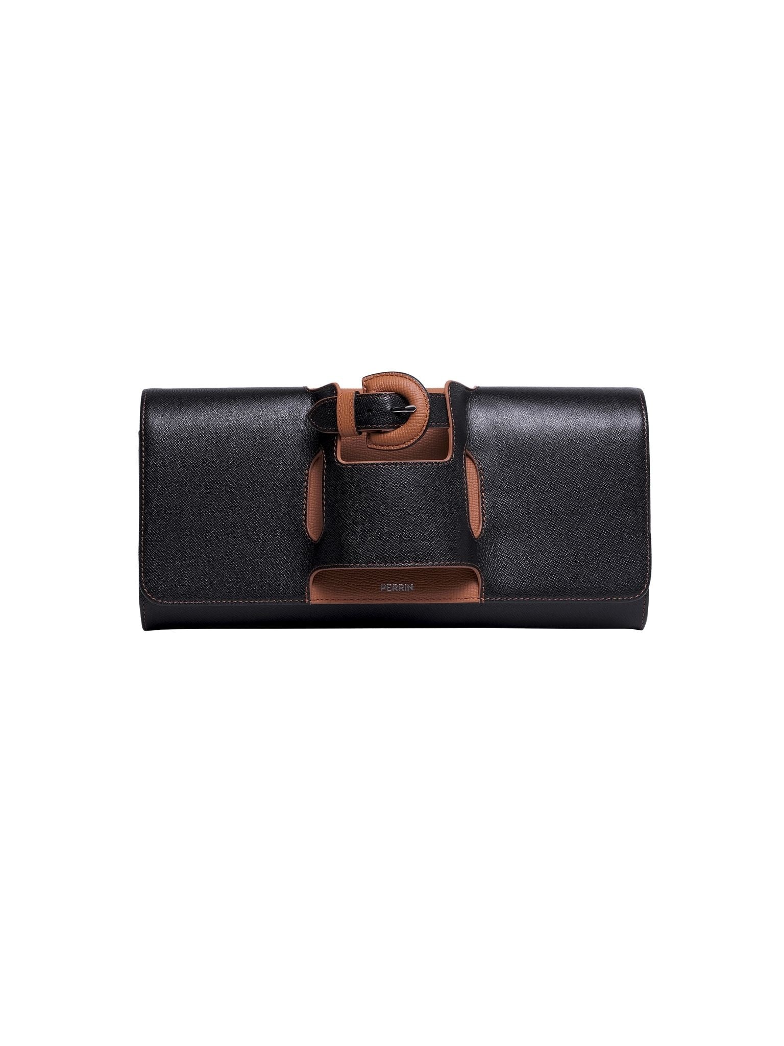 HerPorte-Black Grainé Parisienne Clutch