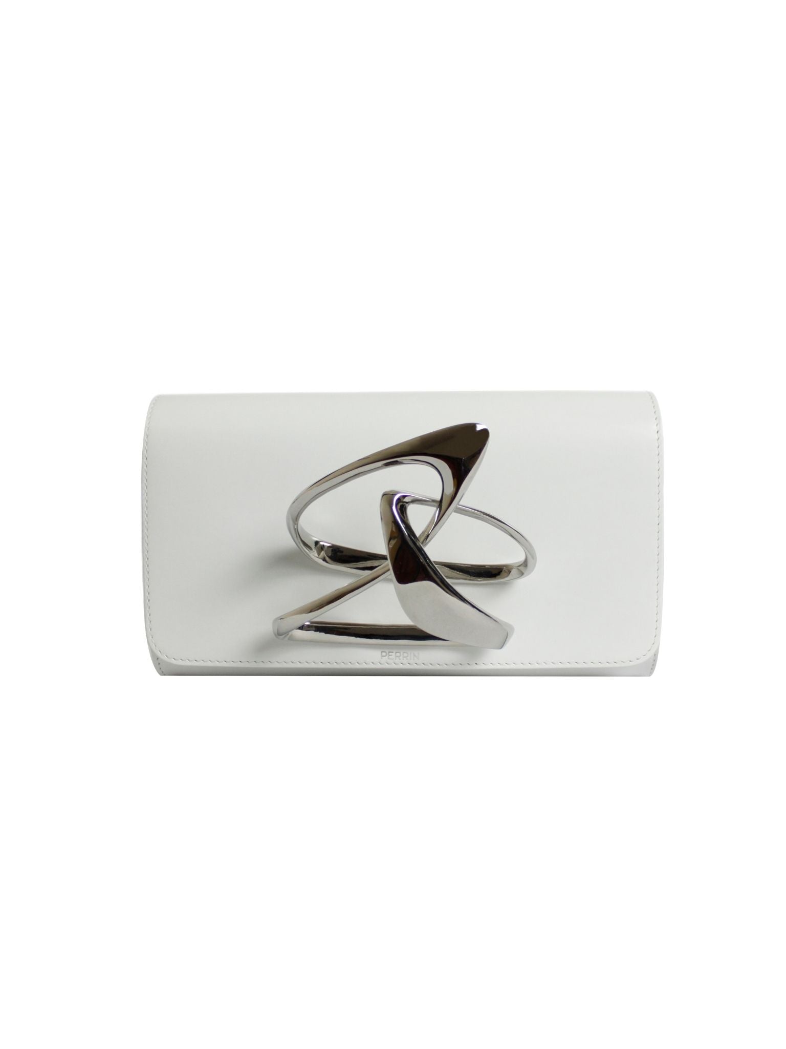 HerPorte-White Zaha Hadid Loop Clutch