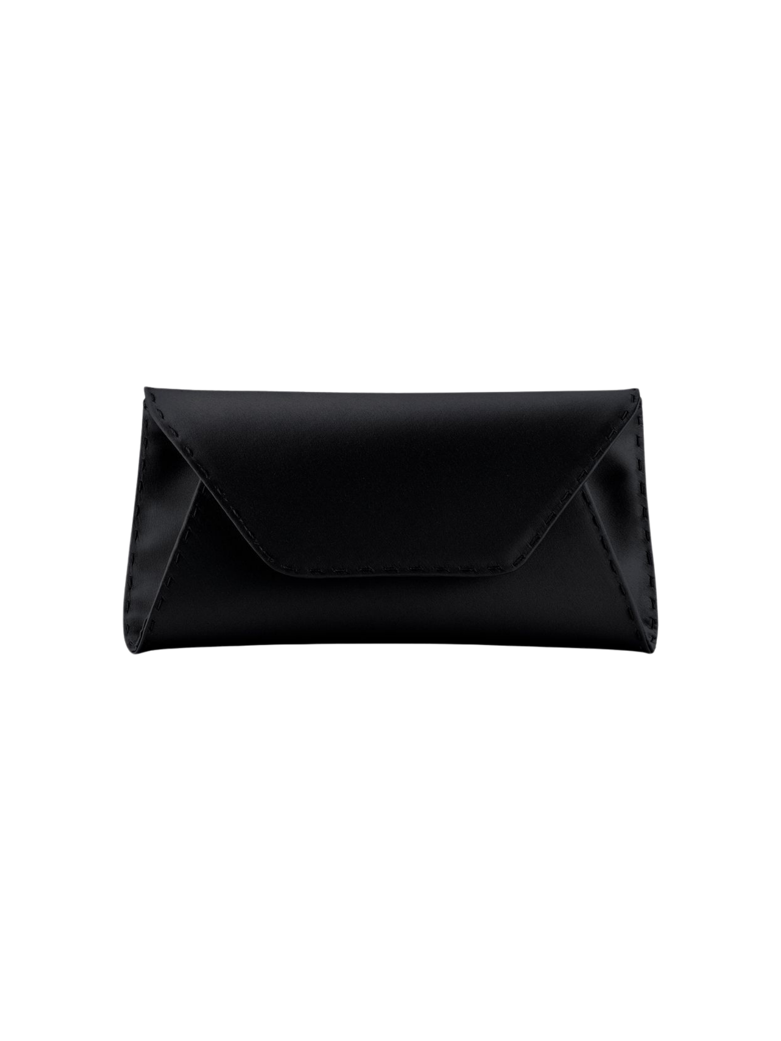 HerPorte-Black Diamond Satin Eloise Clutch