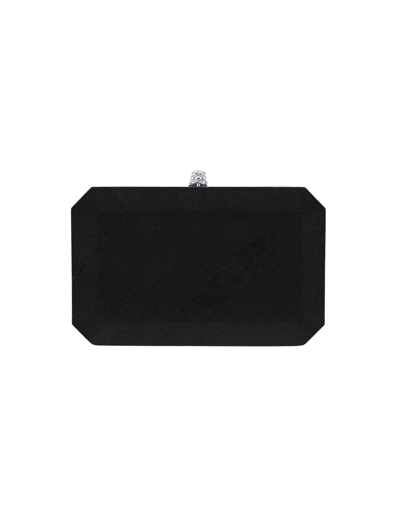 HerPorte-Black Diamond Lily Satin Clutch