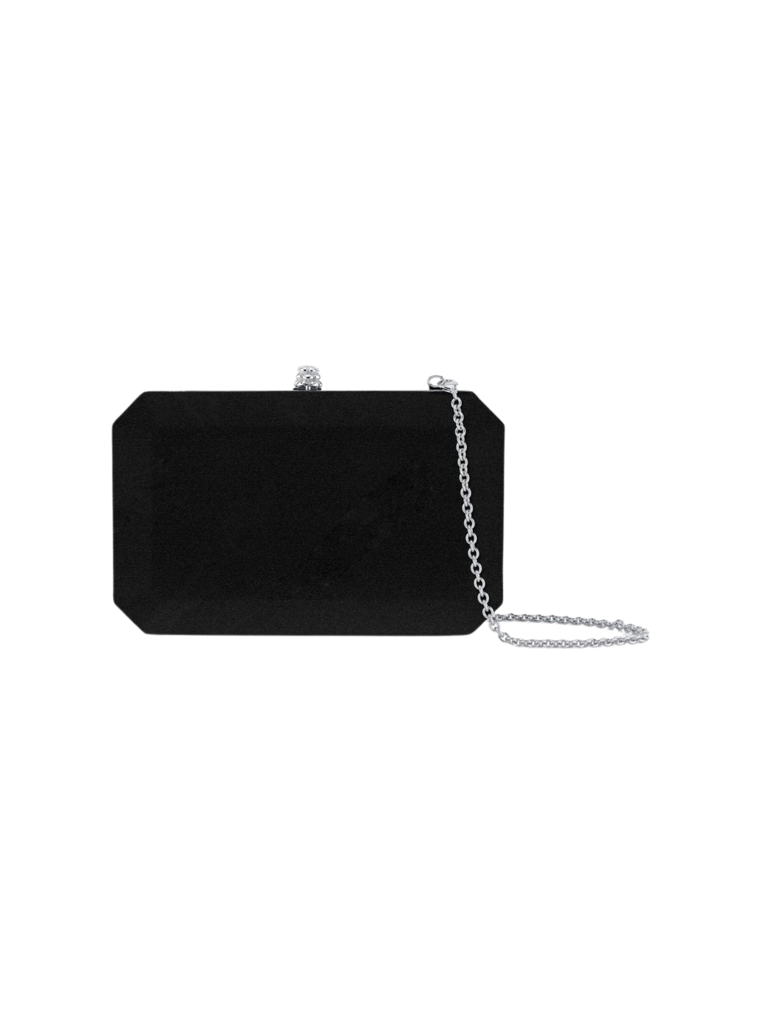 HerPorte-Black Diamond Lily Satin Clutch